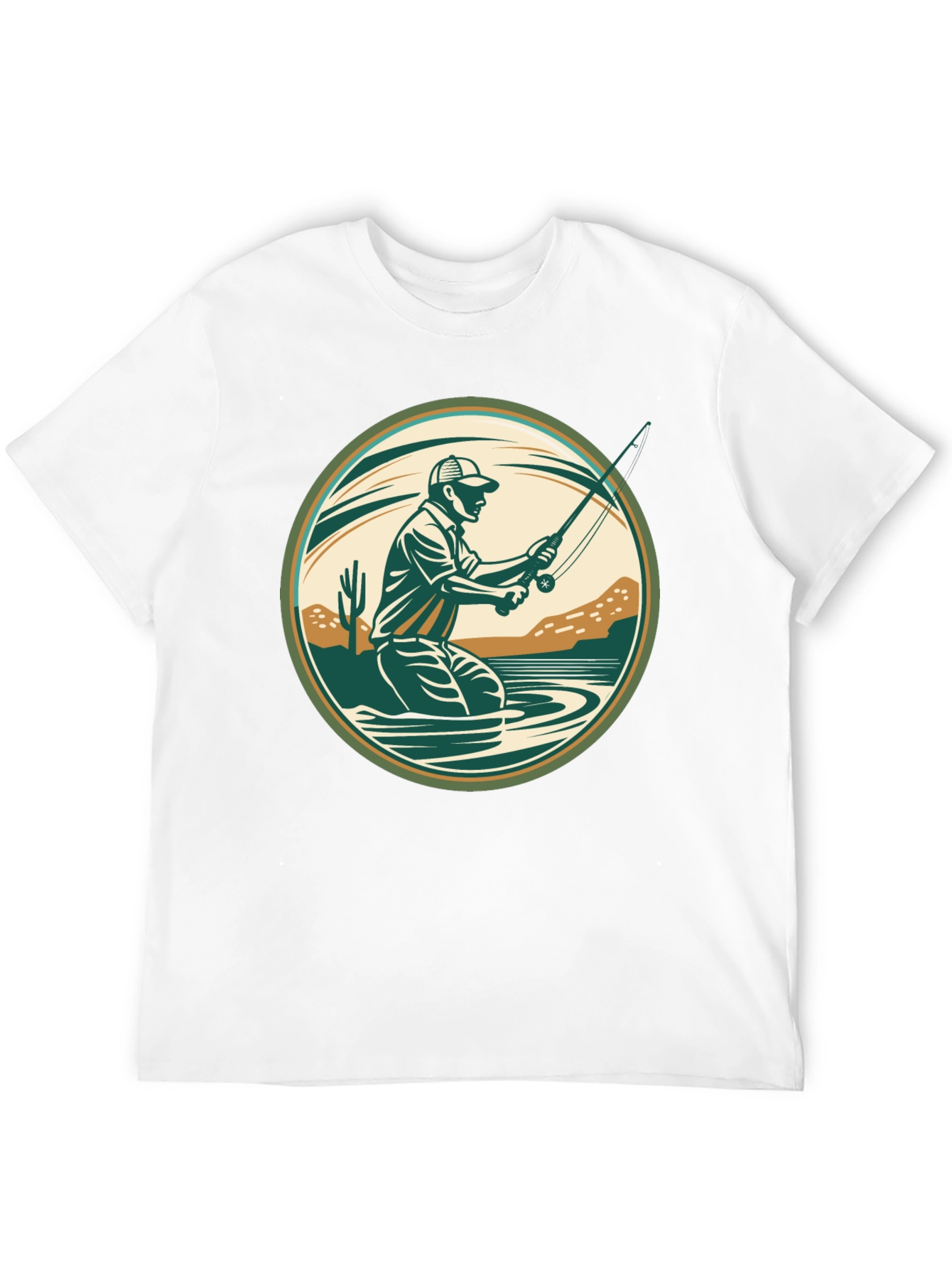 Black Fishing T-Shirt - Outdoor Adventure Design view 12