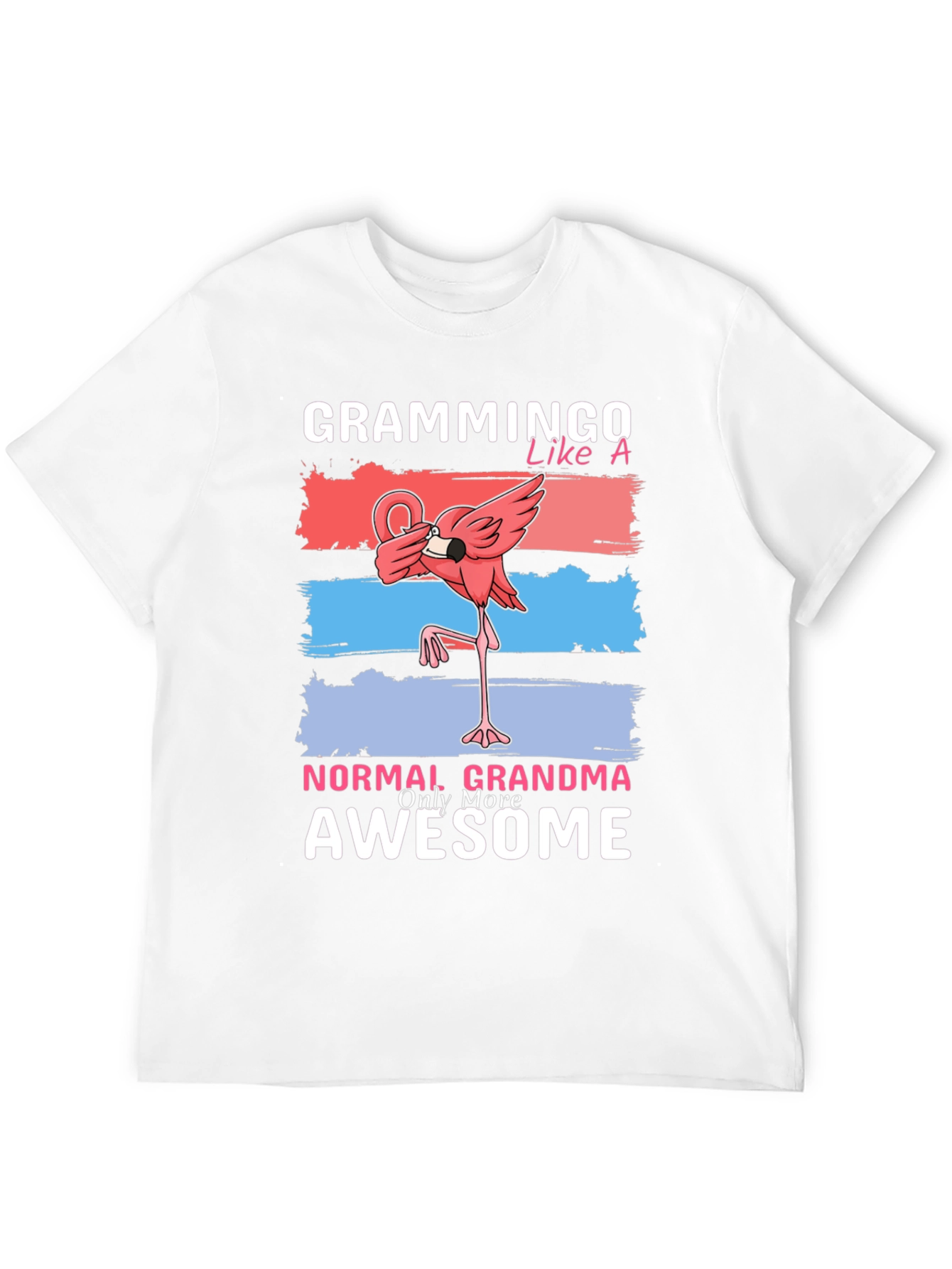 Black Grammingo Flamingo Grandma T-Shirt view 12