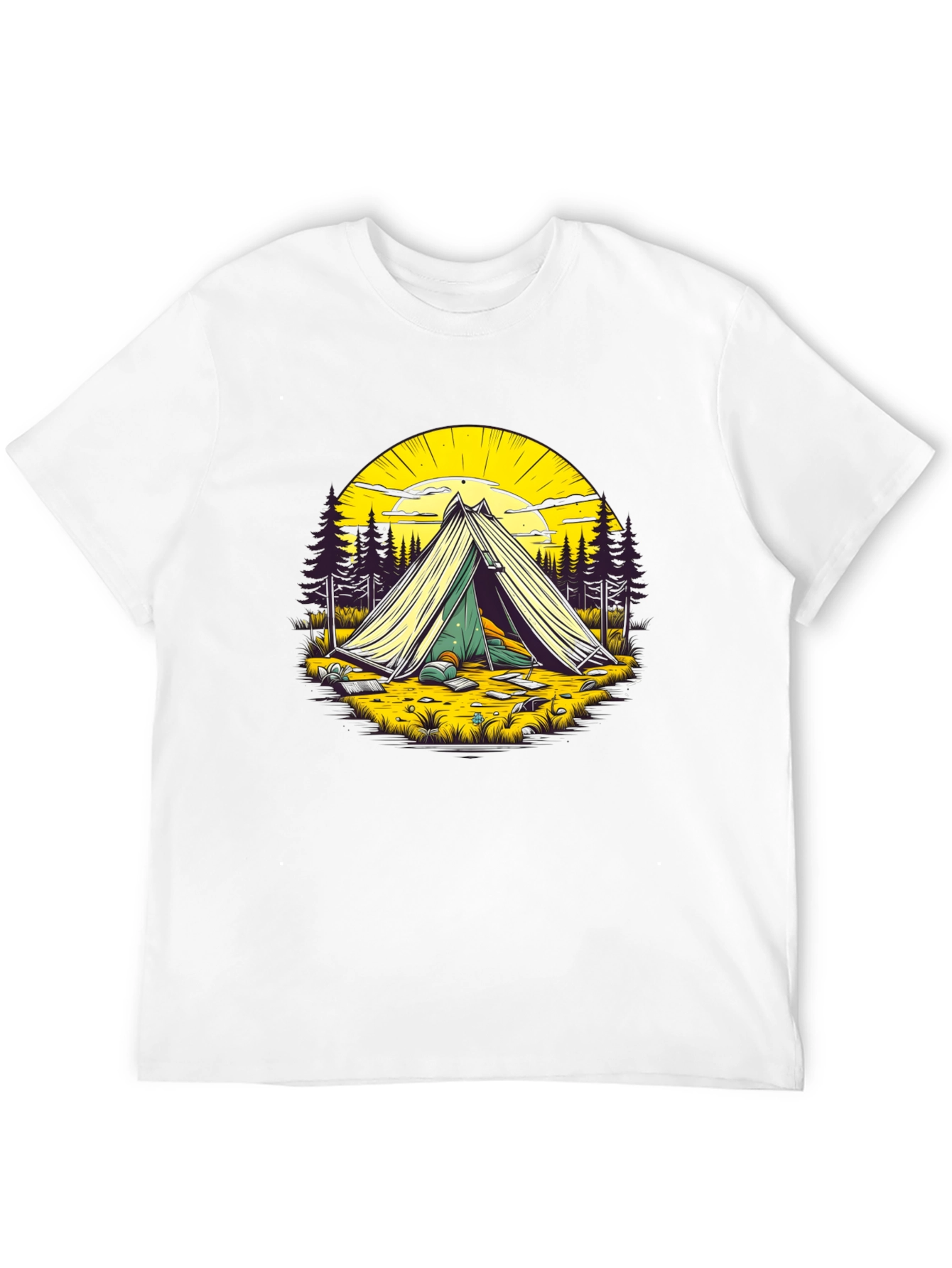Black Camping Adventure T-Shirt - Nature Lover Apparel view 12