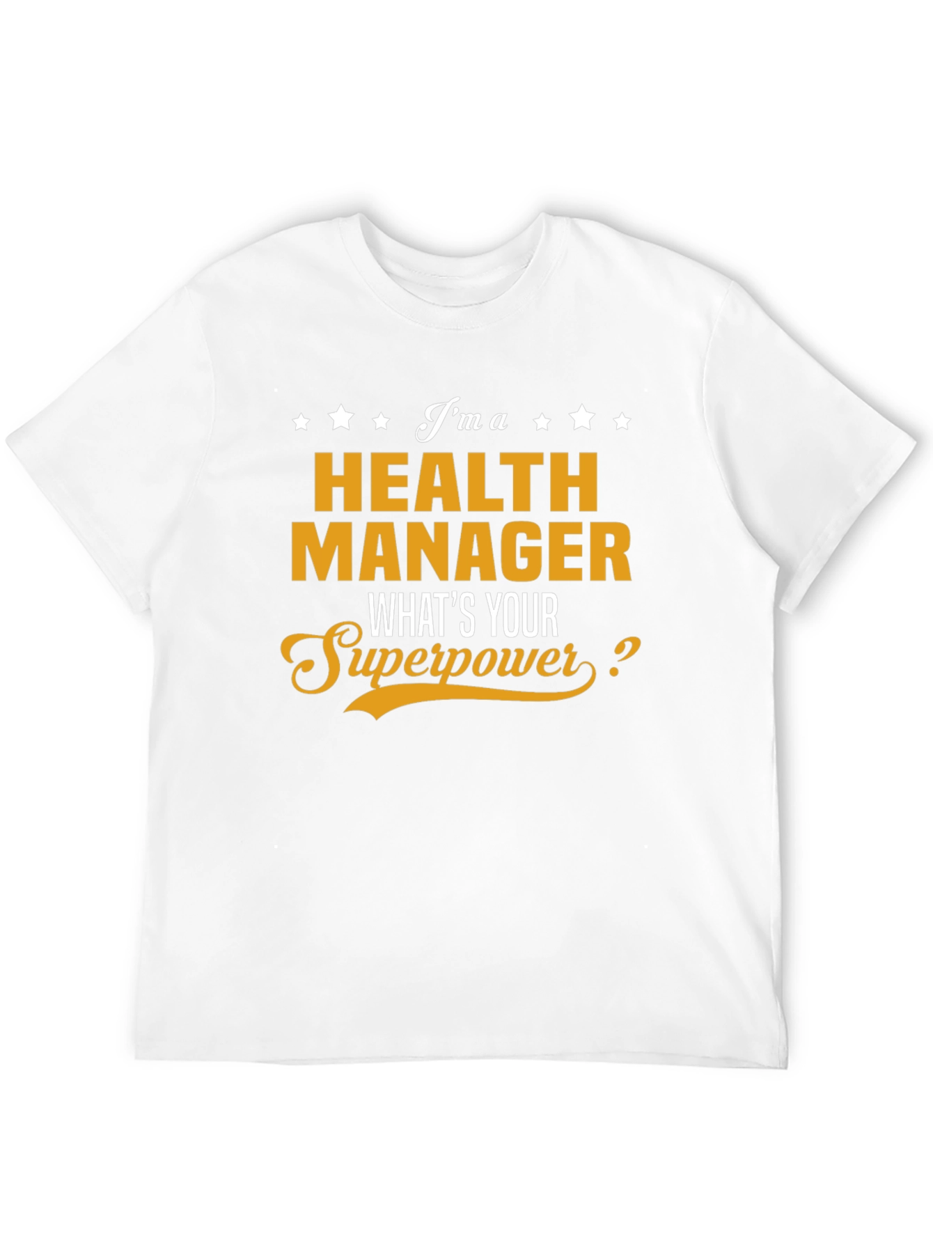 Black Health Manager Superpower T-Shirt view 12