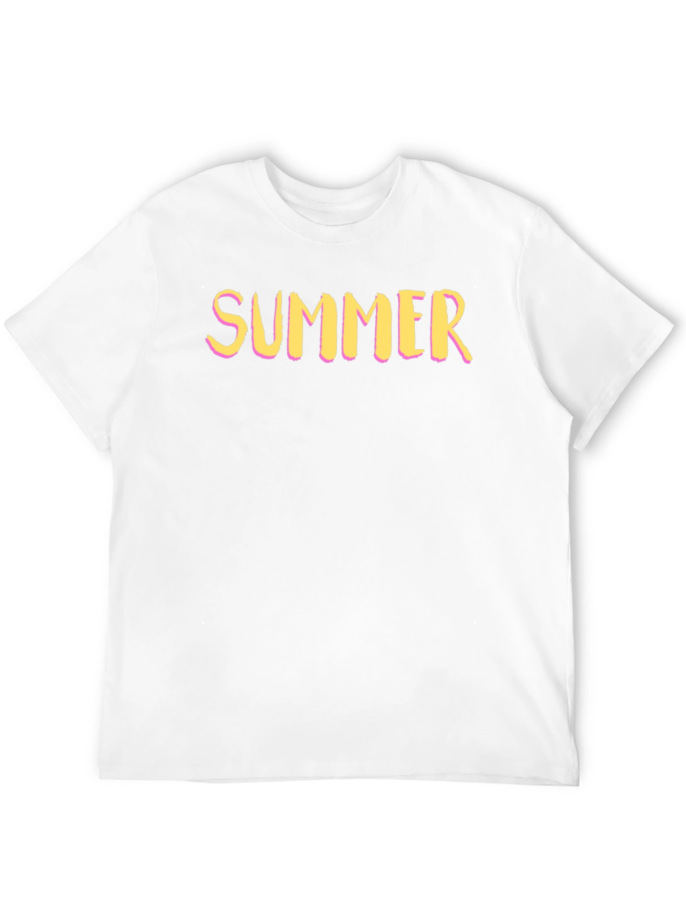 Black Summer Graphic Tee - Short Sleeve Crew Neck T-Shirt view 12