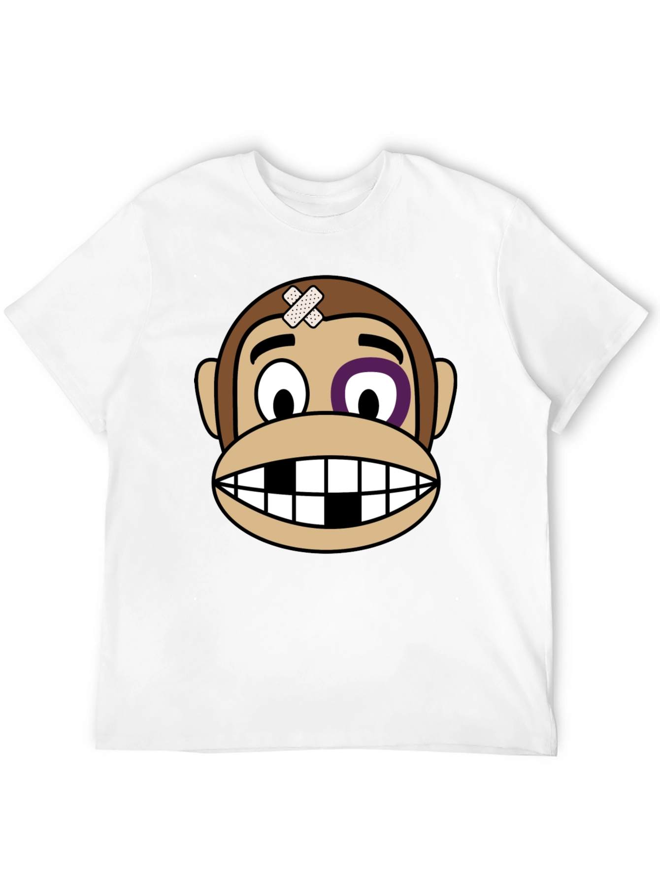 Black Funny Monkey Graphic T-Shirt view 12