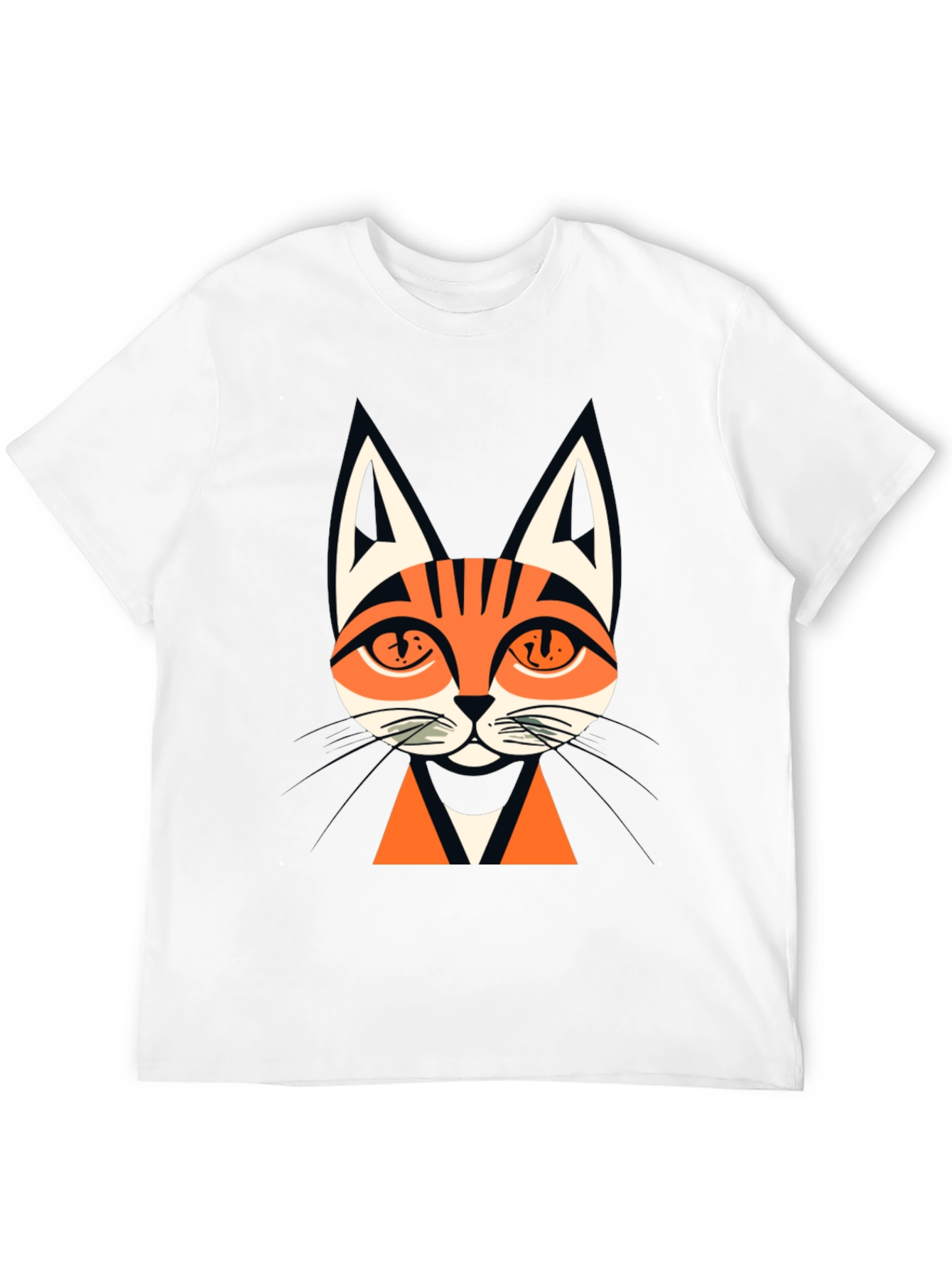 Black Men's Black Cat Graphic Tee view 12