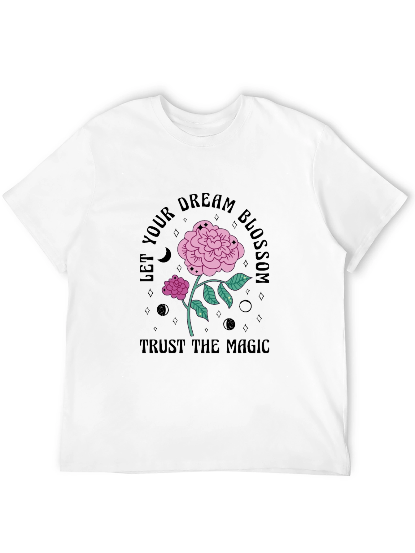 Black Dream Blossom Graphic Tee - Trust the Magic view 12