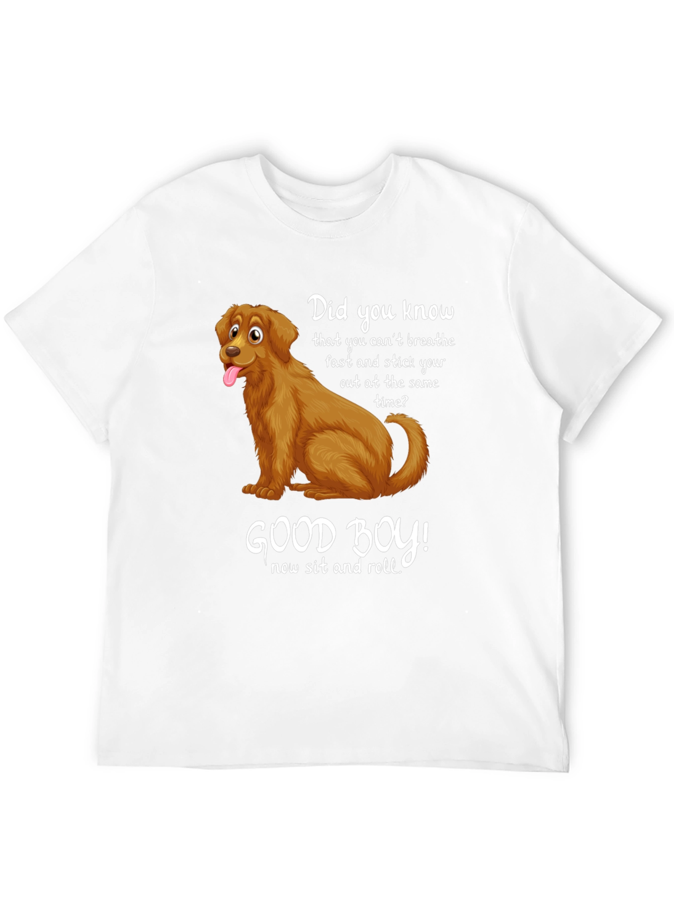 Black Funny Dog T-Shirt: Good Boy Design view 12