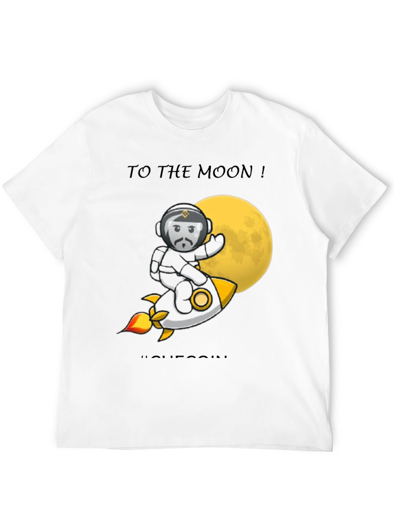 Black To the Moon T-Shirt | Crypto Tee | Black view 12