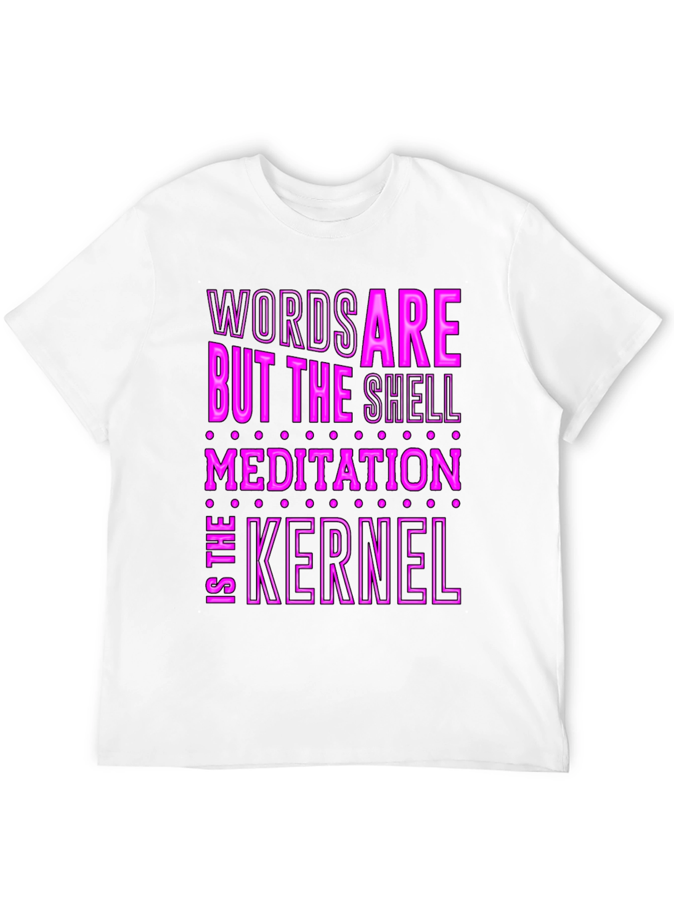 Black Words Are The Shell Meditation Kernel T-Shirt view 12