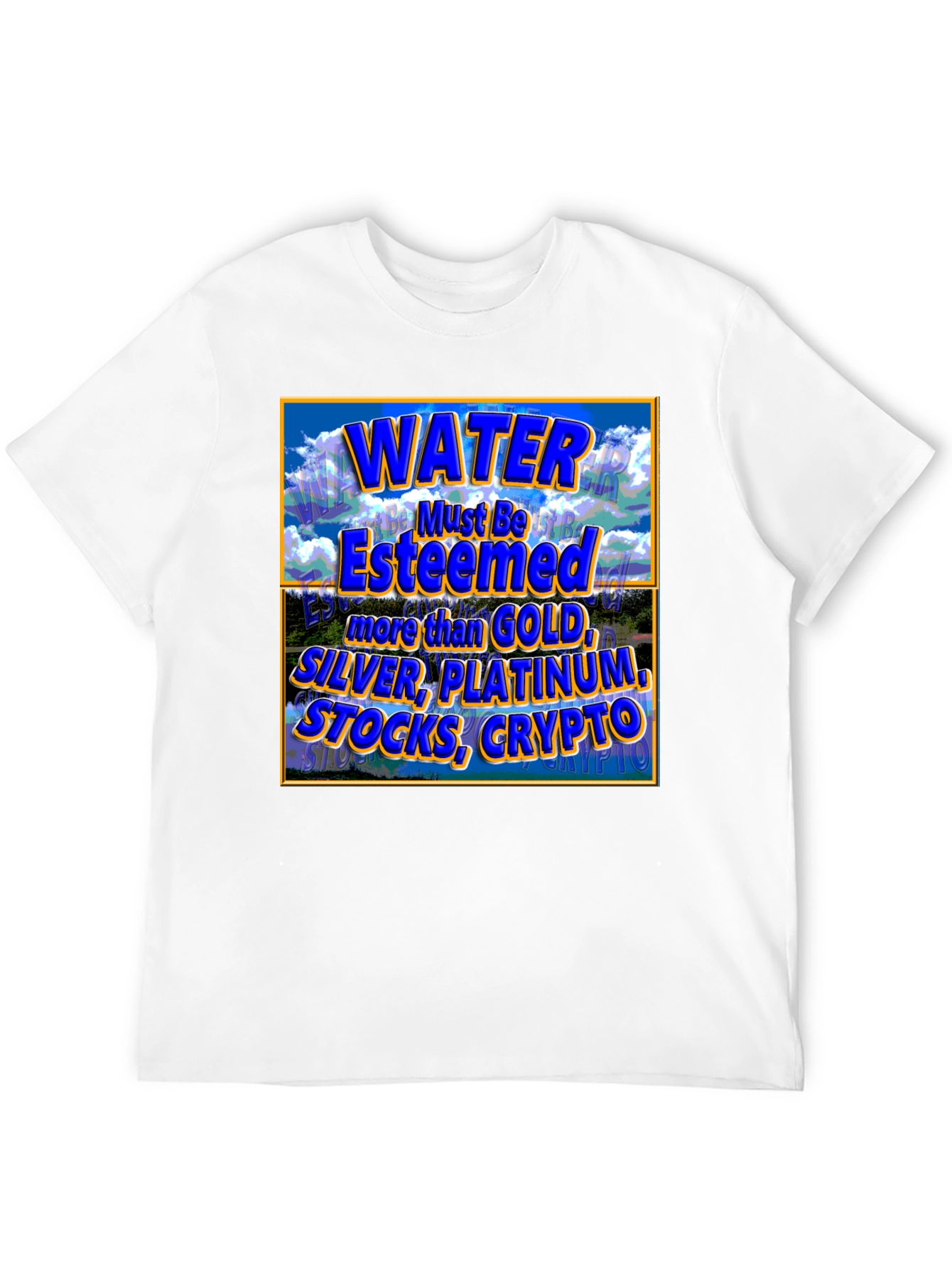 Black Water Esteemed Tee - More Than Gold Black T-Shirt view 12