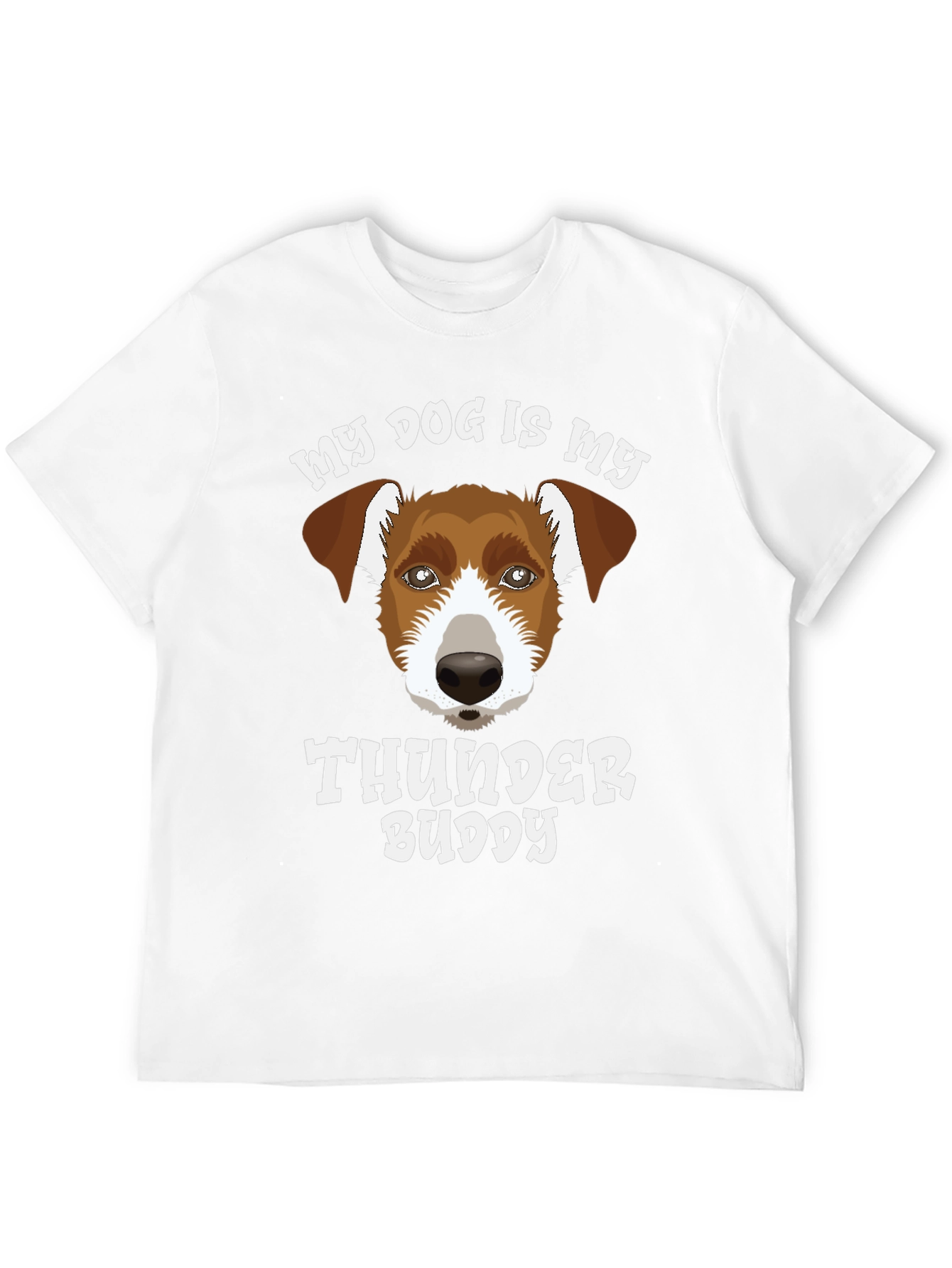 Black Dog Lover T-Shirt - My Dog Is My Thunder Buddy view 12