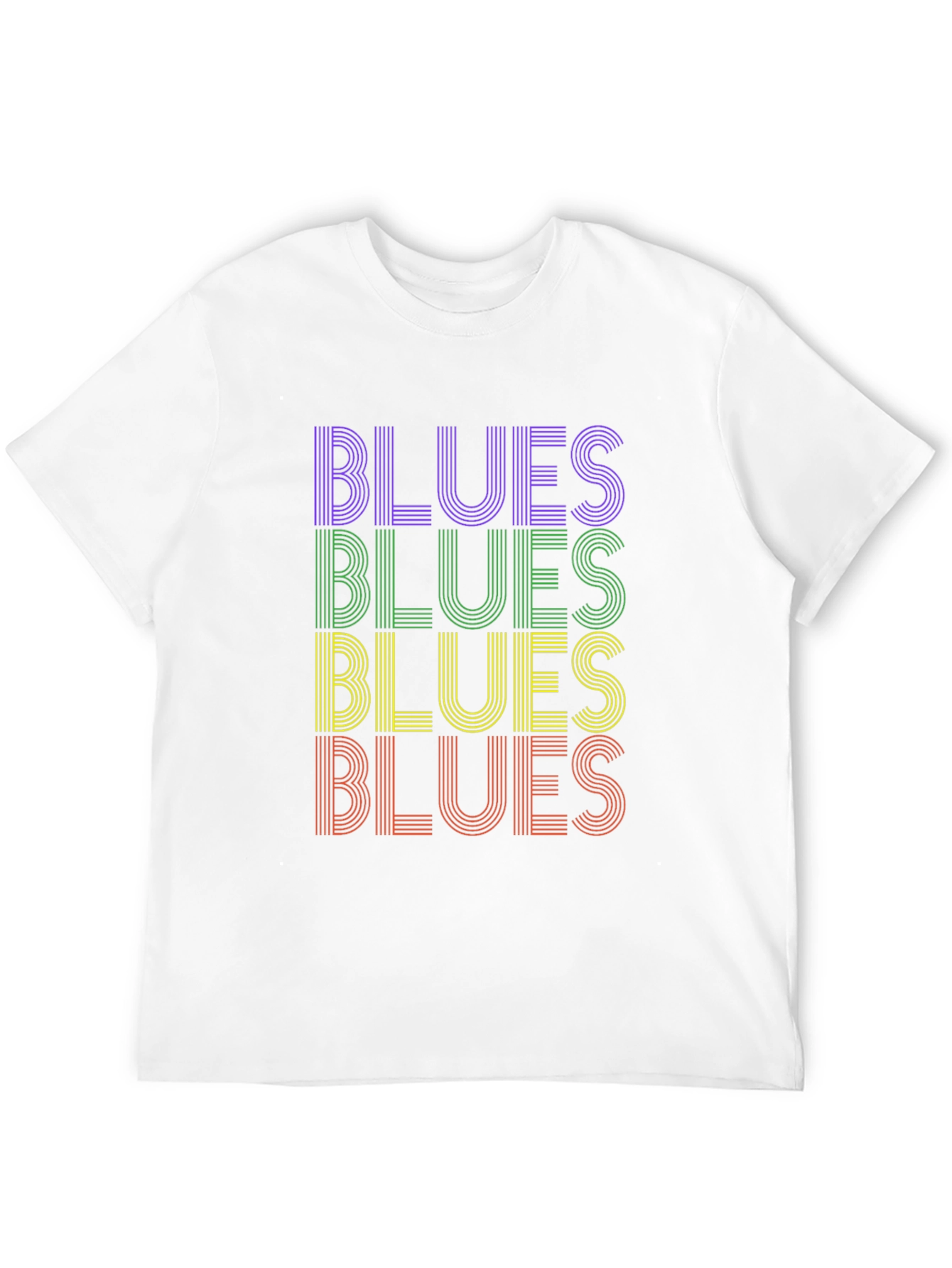 Black Retro Blues T-Shirt - Black Cotton Graphic Tee view 12