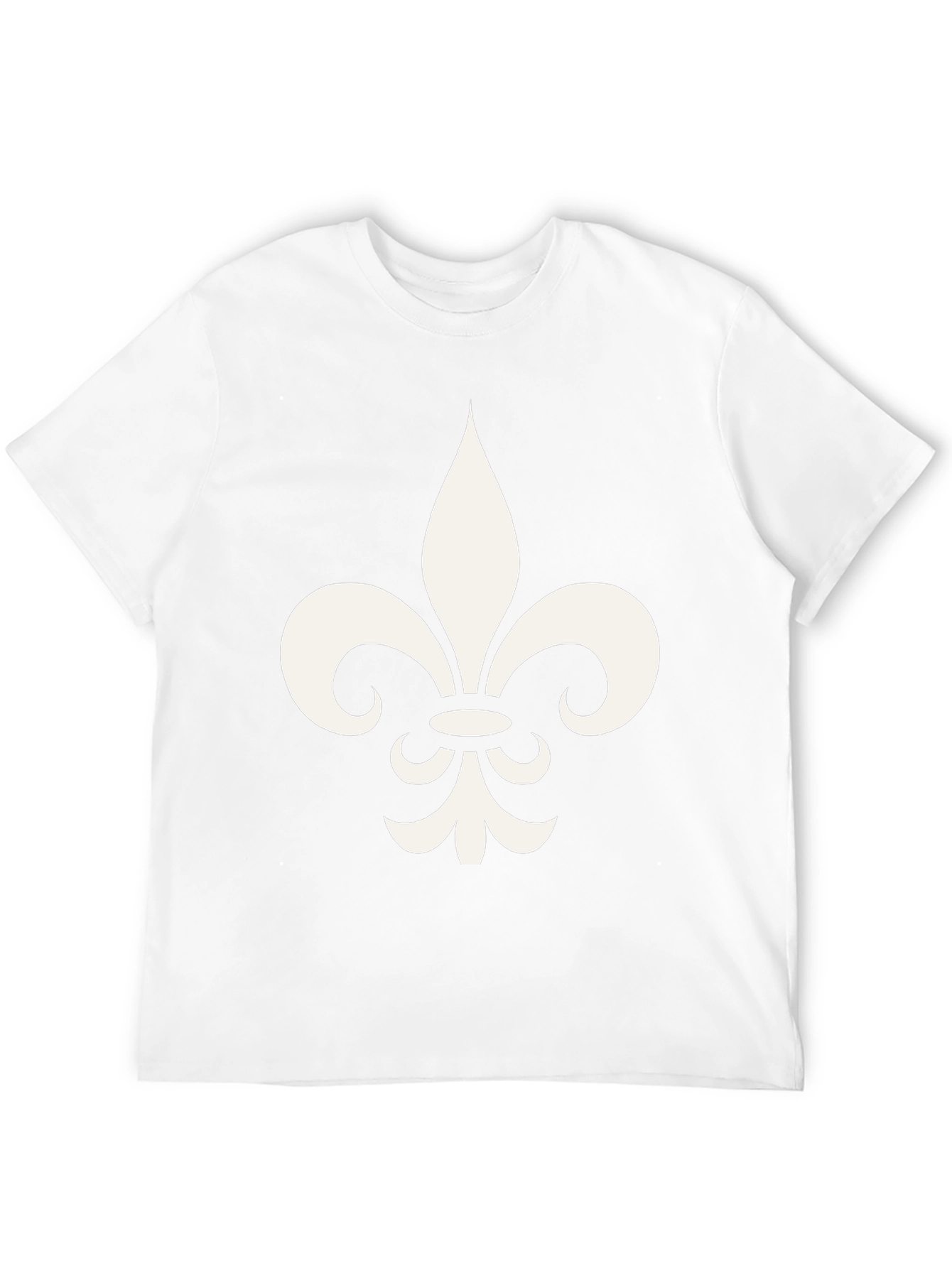 Black Fleur-de-lis Graphic Print Black T-Shirt view 12