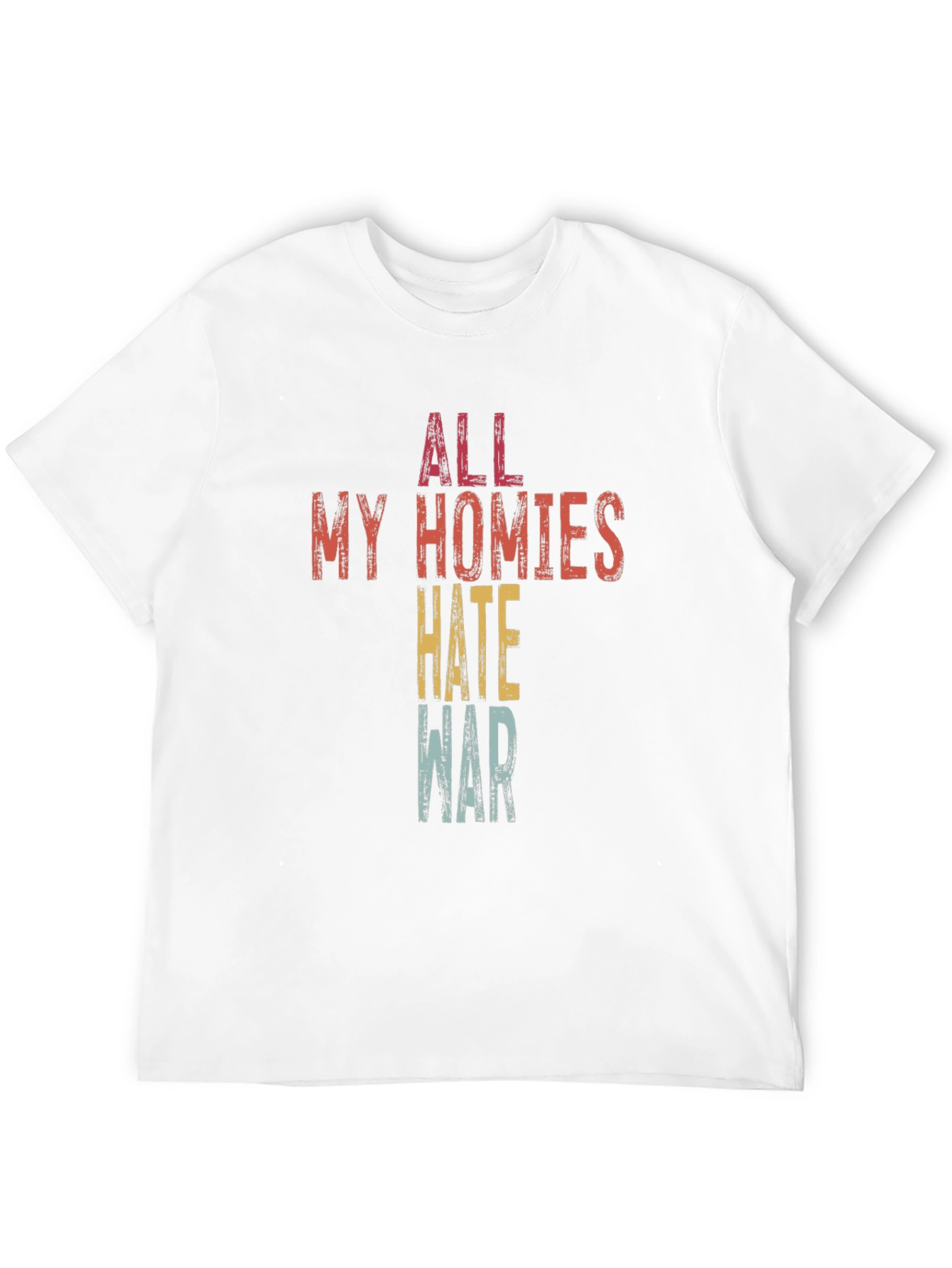 Black All My Homies Hate War T-Shirt - Stylish Graphic Tee view 12