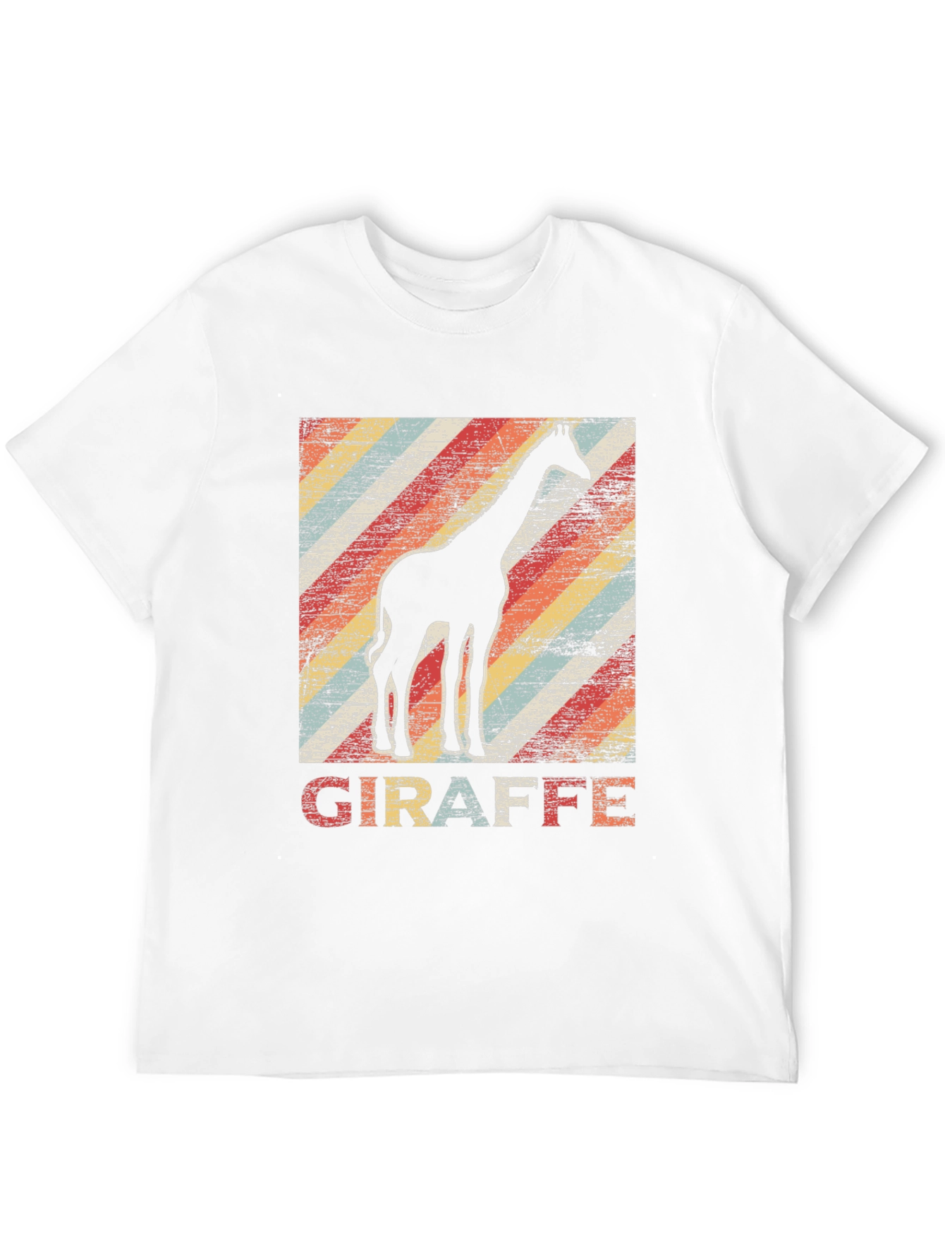 Black Retro Giraffe Graphic Tee view 12