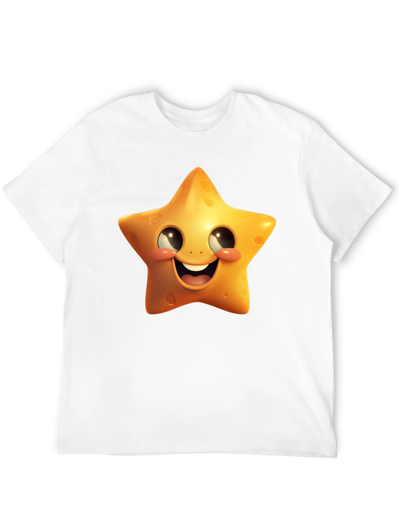 Black Star Cartoon Graphic Black T-Shirt view 12