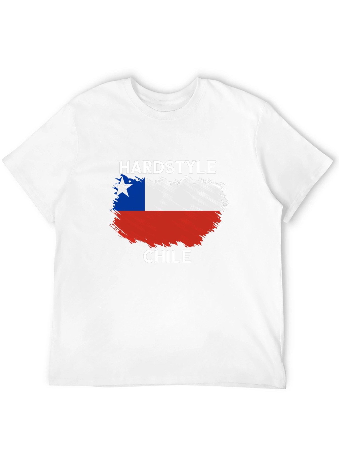 Black Hardstyle Chile Flag T-Shirt view 12