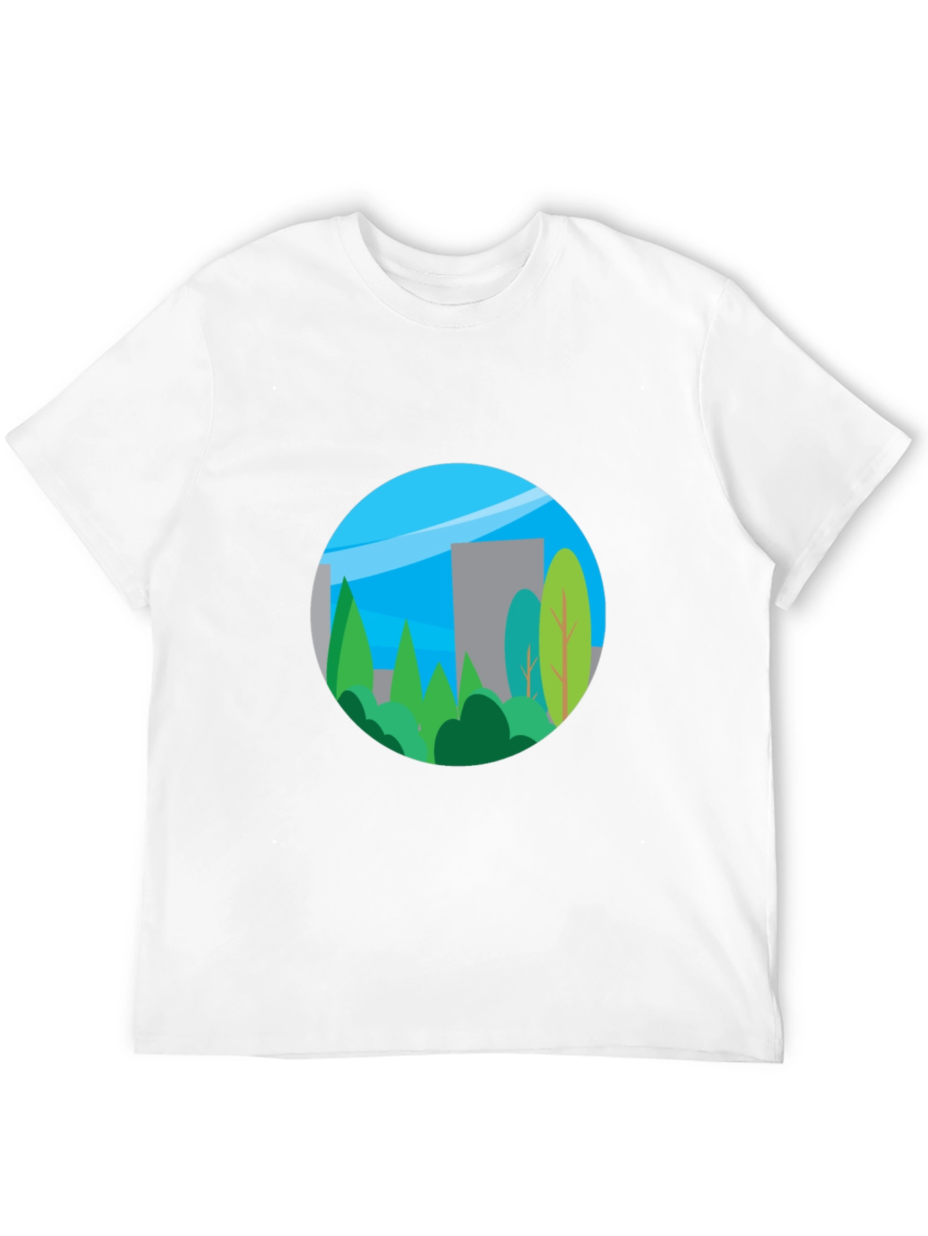 Black Nature Inspired Graphic T-Shirt view 12