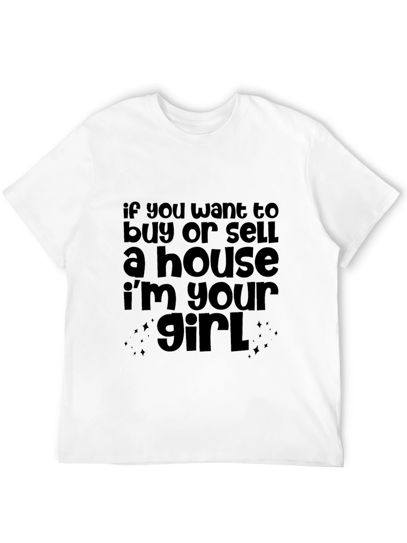 Black Realtor T-Shirt - Buy or Sell a House view 12