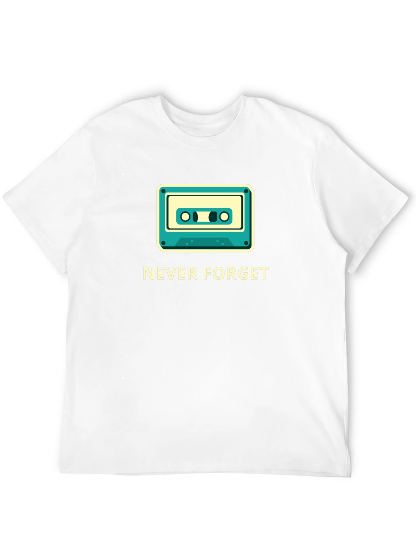 Black Retro Cassette 'Never Forget' Graphic Tee view 12