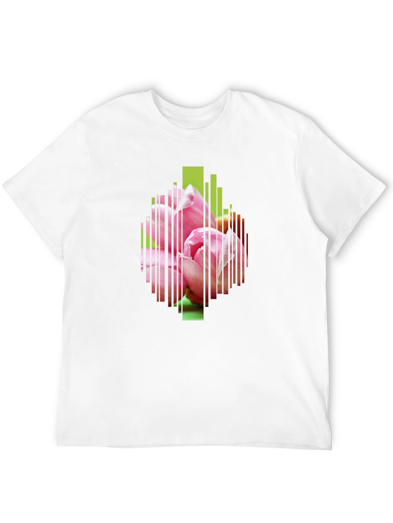 Black Black Floral Stripe Graphic Tee view 12