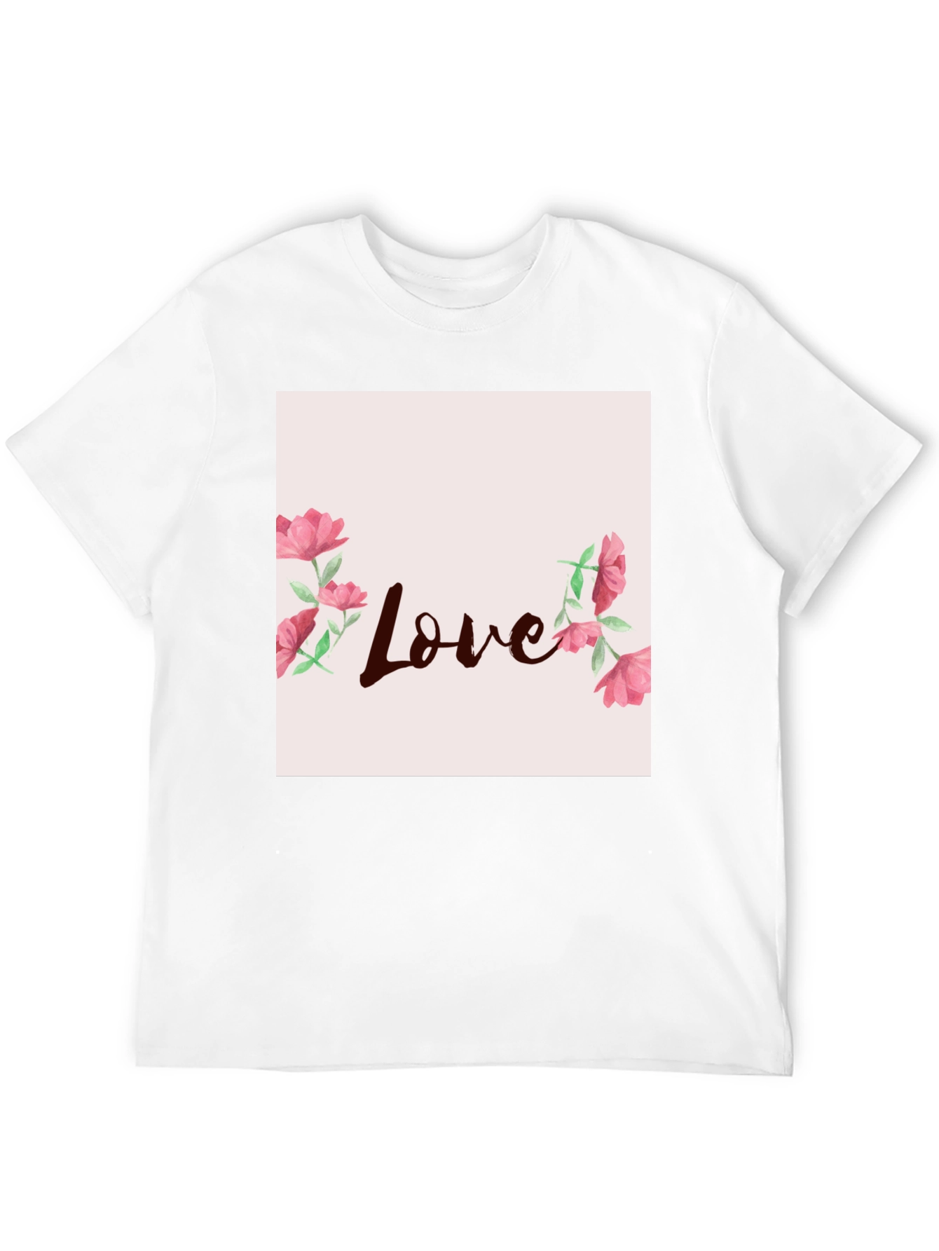 Black Floral Love Graphic Tee - Stylish Casual Wear view 12