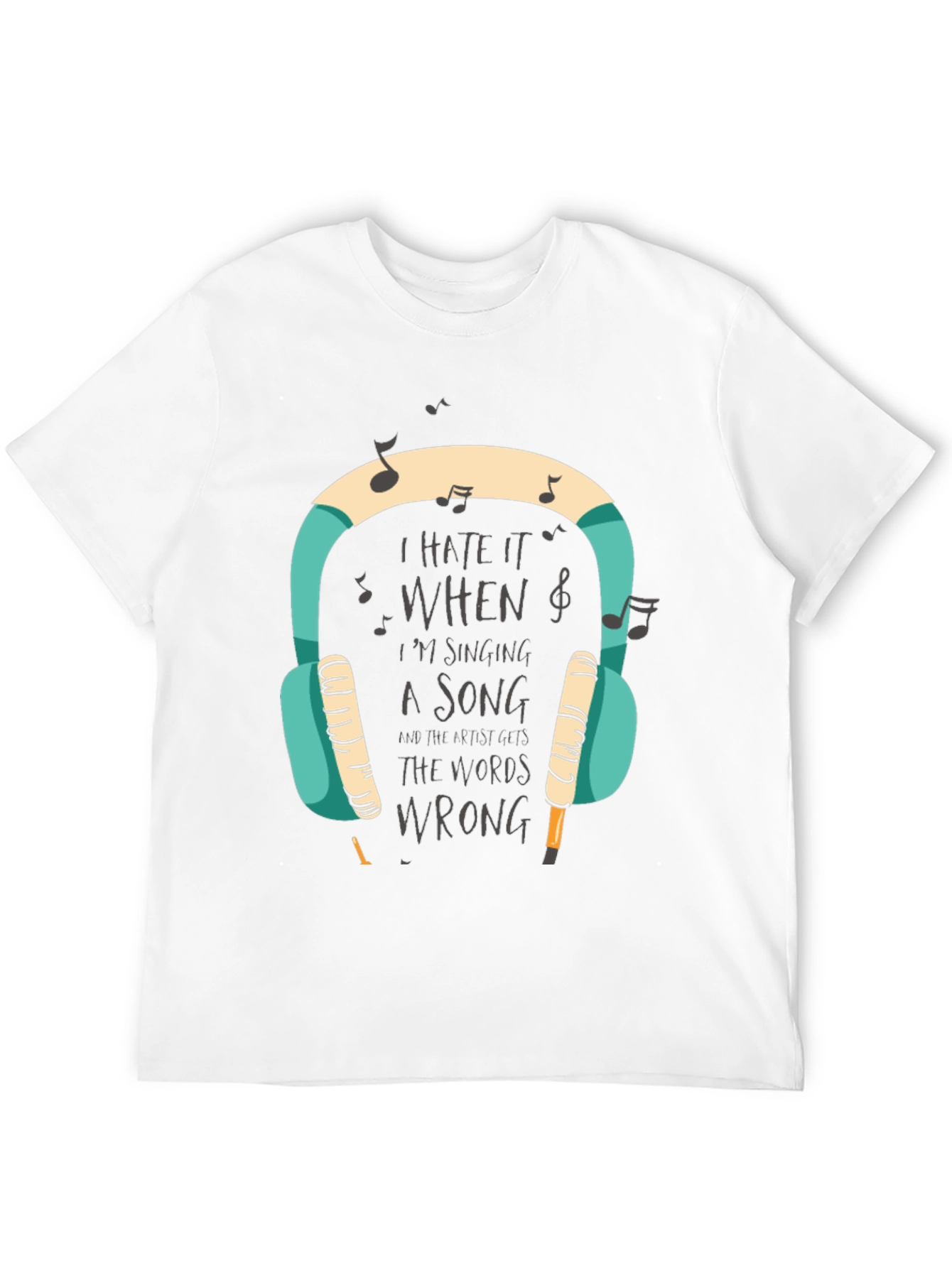 Black I Hate It When I'm Singing T-Shirt view 12