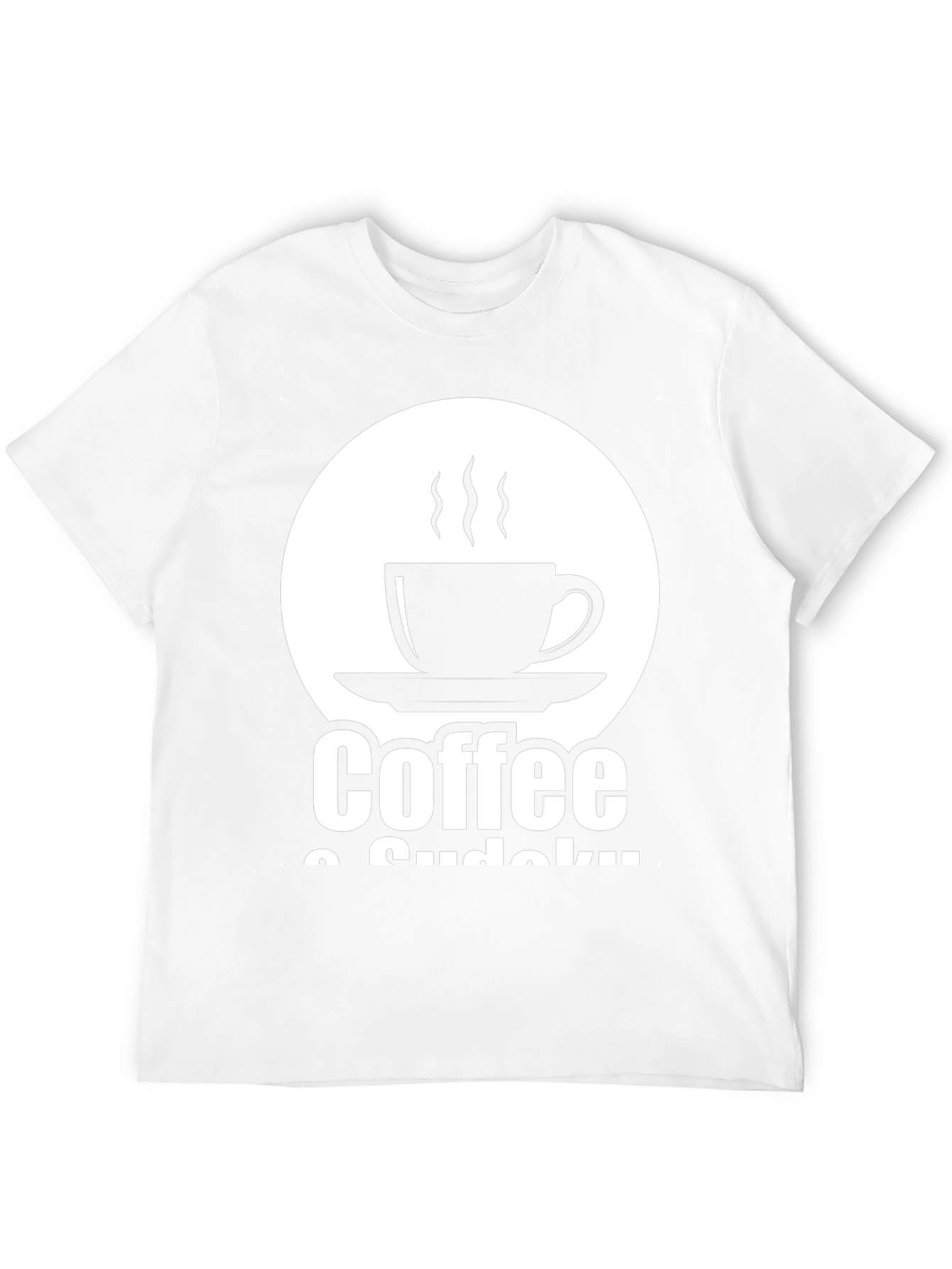Black Coffee & Sudoku Graphic Tee view 12