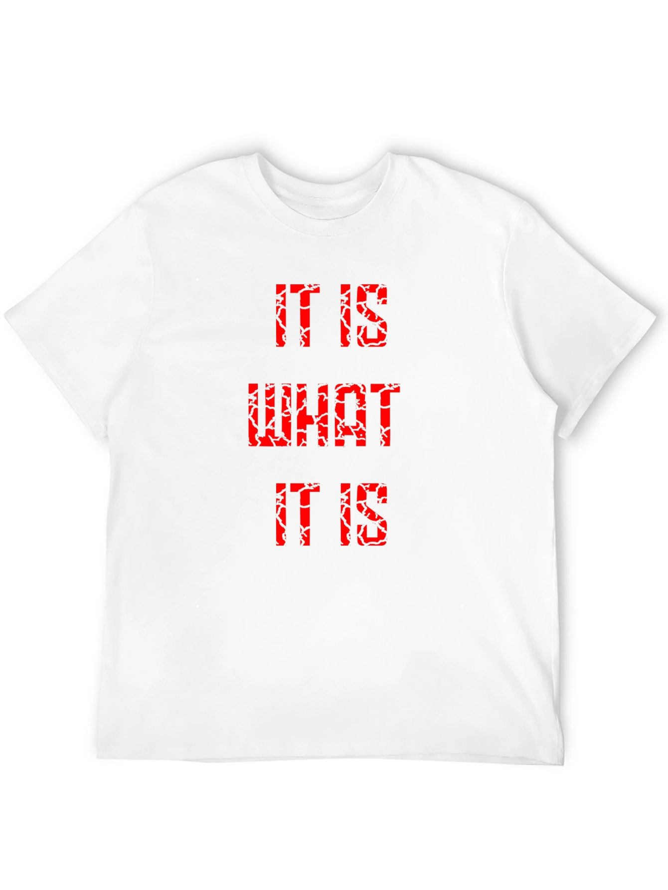 Black It Is What It Is Graphic Tee - Trendy Men's T-Shirt view 12