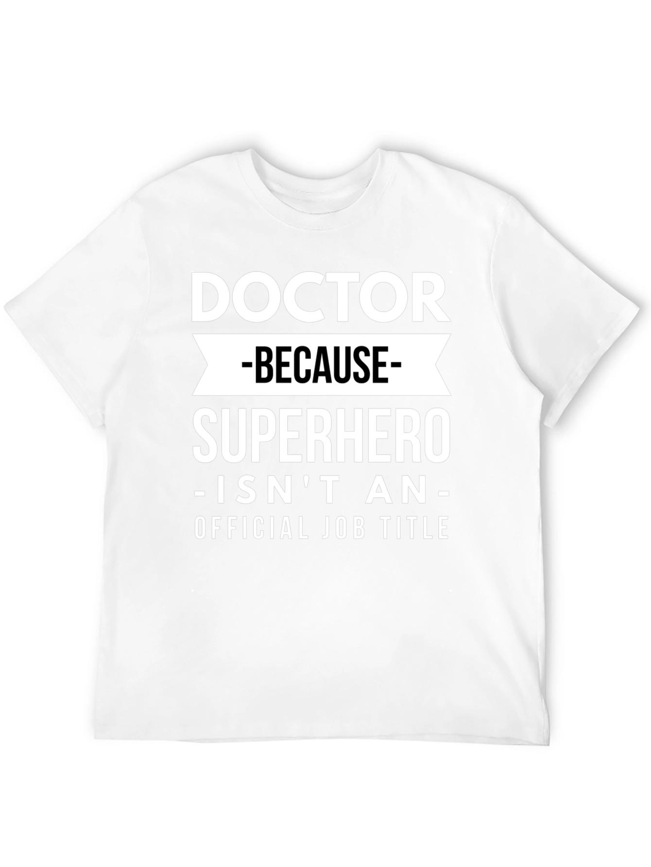 Black Doctor Superhero Funny Graphic T-Shirt view 12