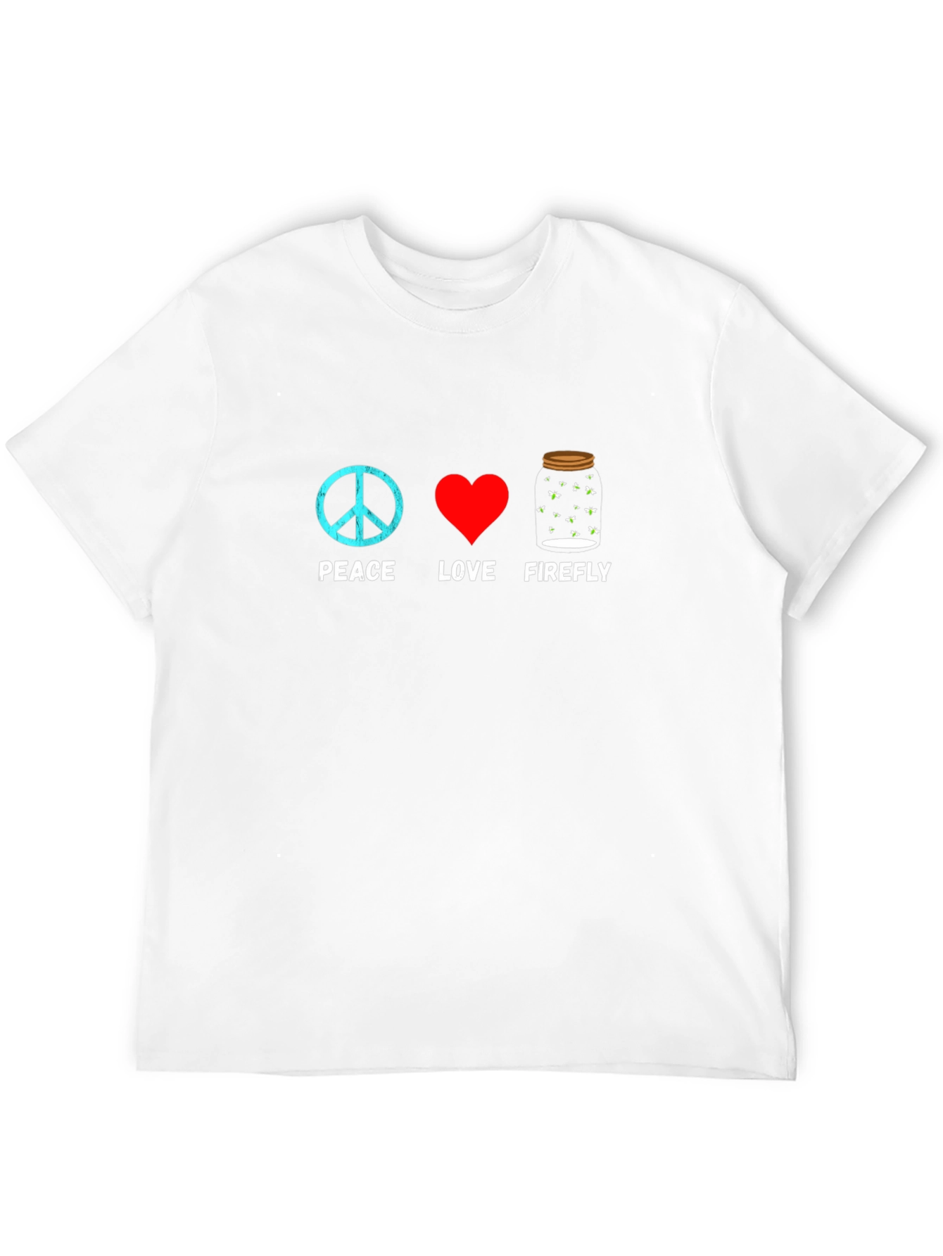Black Peace Love Firefly Graphic T-Shirt view 12