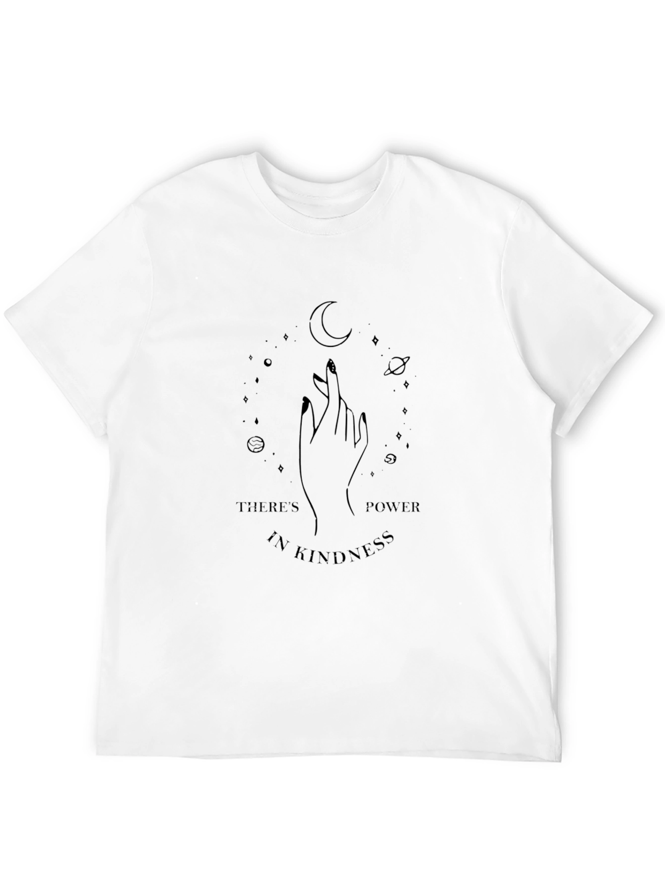 Black Kindness Power Graphic Black Tee view 12
