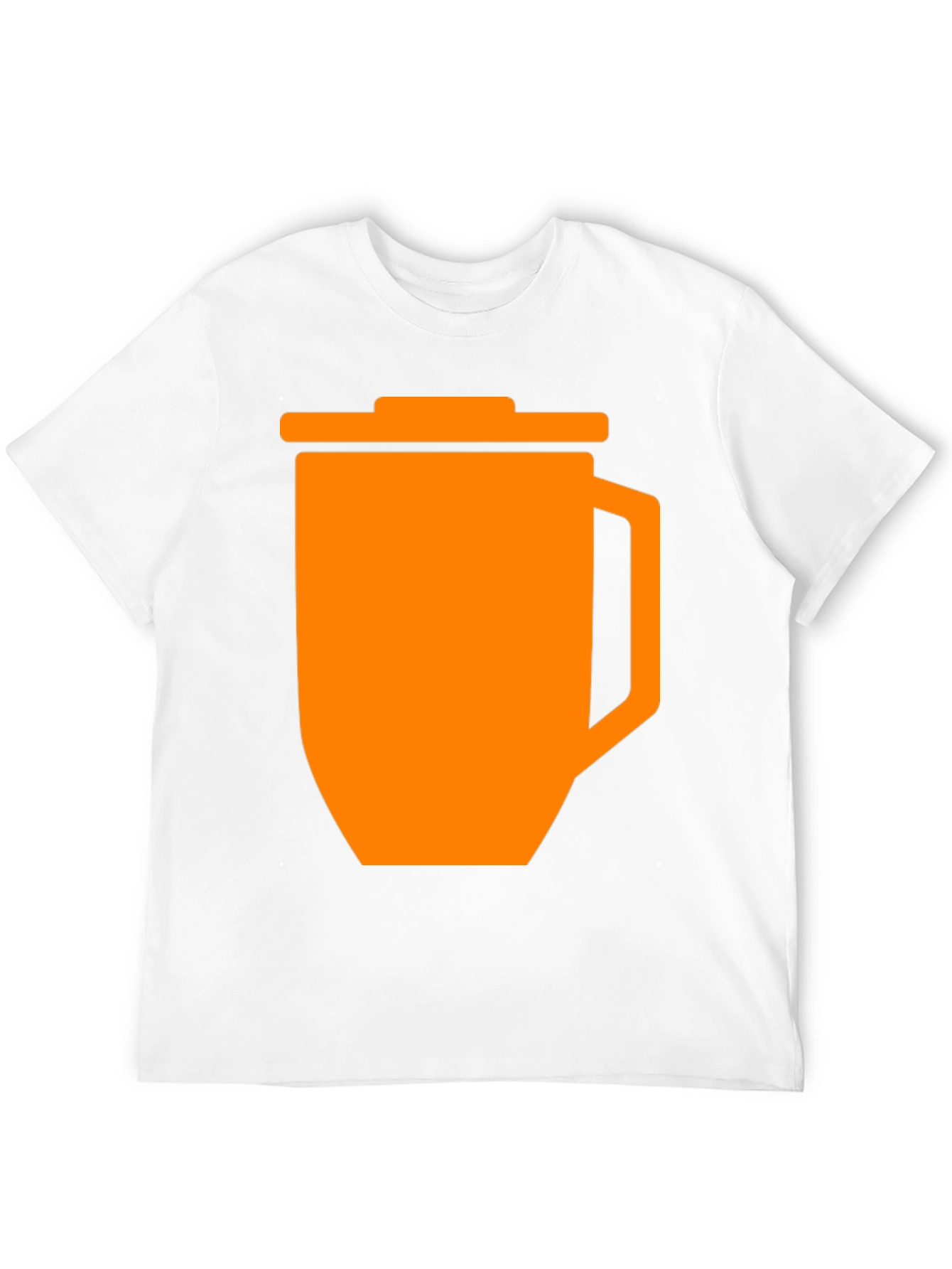 Black Funny Orange Trash Can Graphic T-Shirt - Black view 12