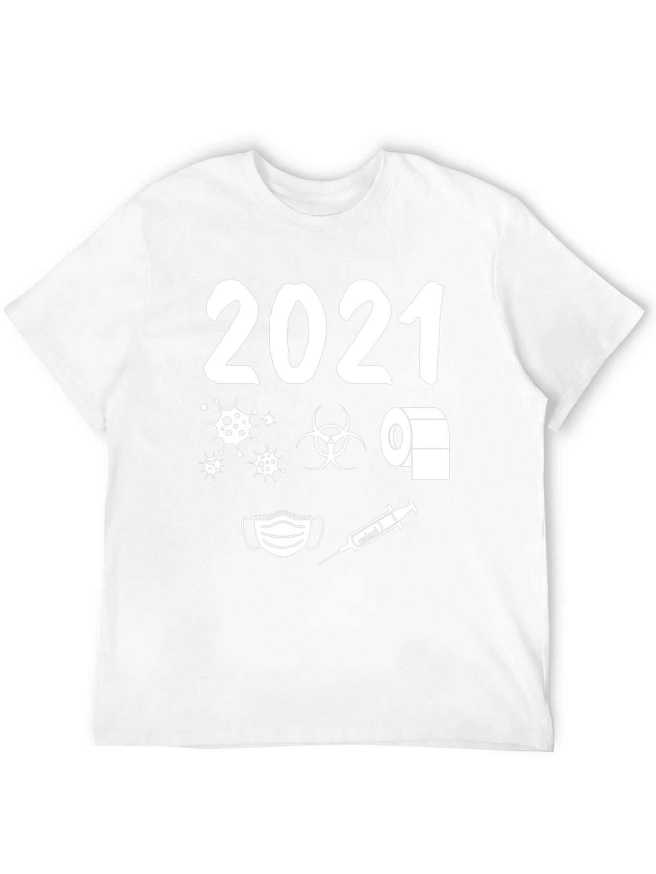 Black 2021 Pandemic Humor T-Shirt - Novelty Graphic Tee view 12
