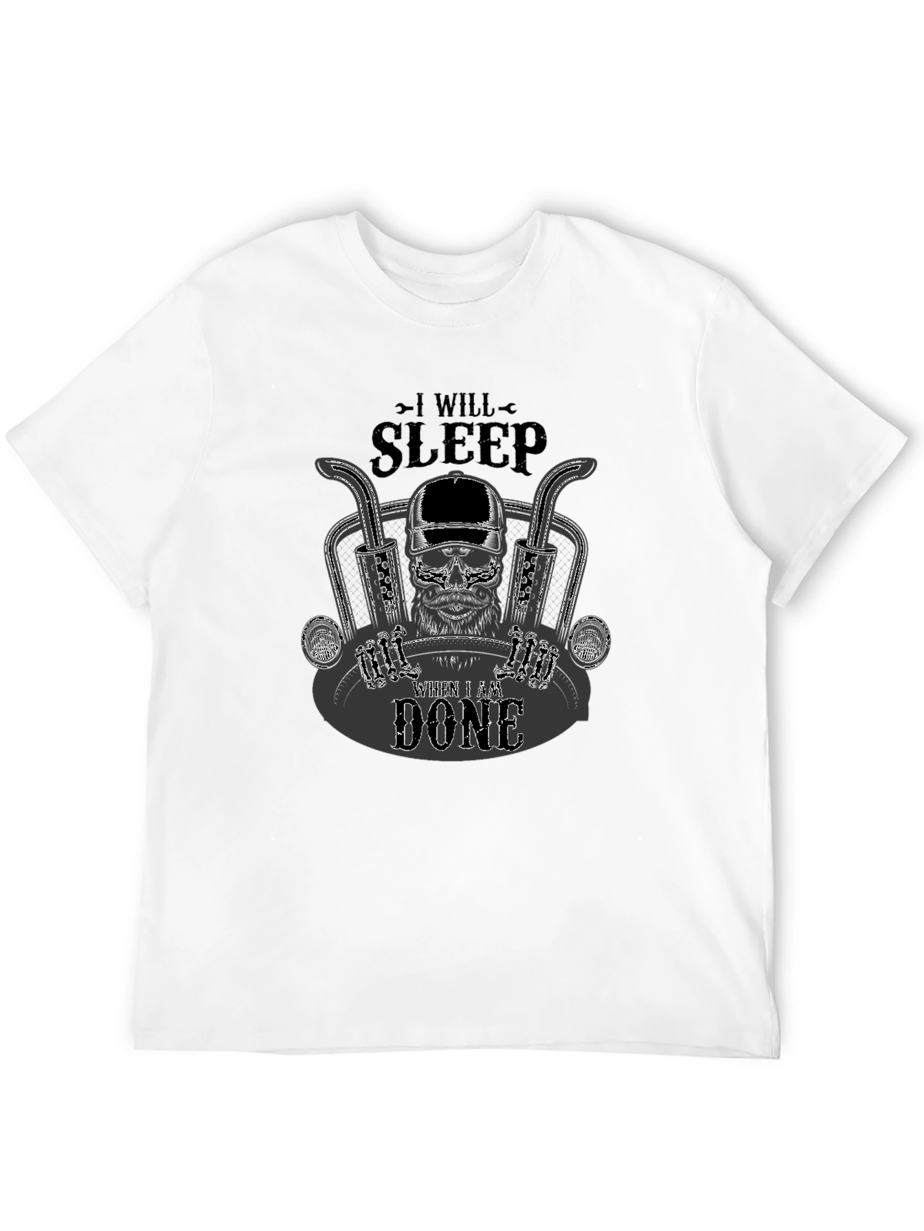 Black I Will Sleep When I Am Done T-Shirt view 12