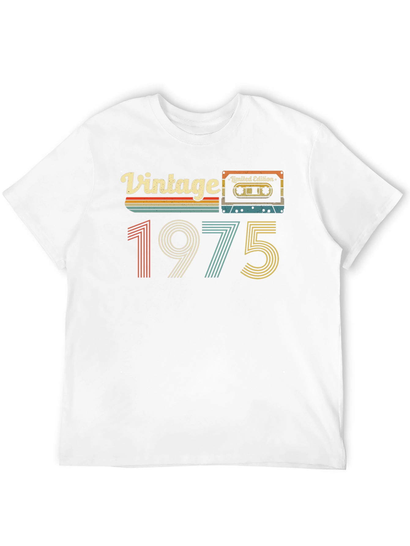 Black Vintage 1975 Cassette Tape T-Shirt - Limited Edition view 12