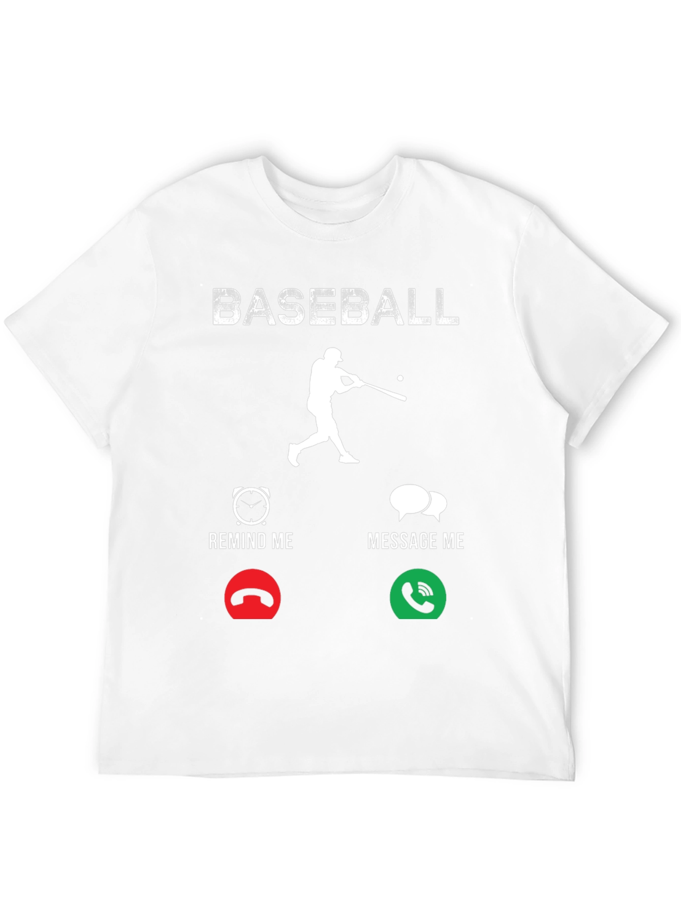 Black Baseball Remind/Message Graphic T-Shirt view 12
