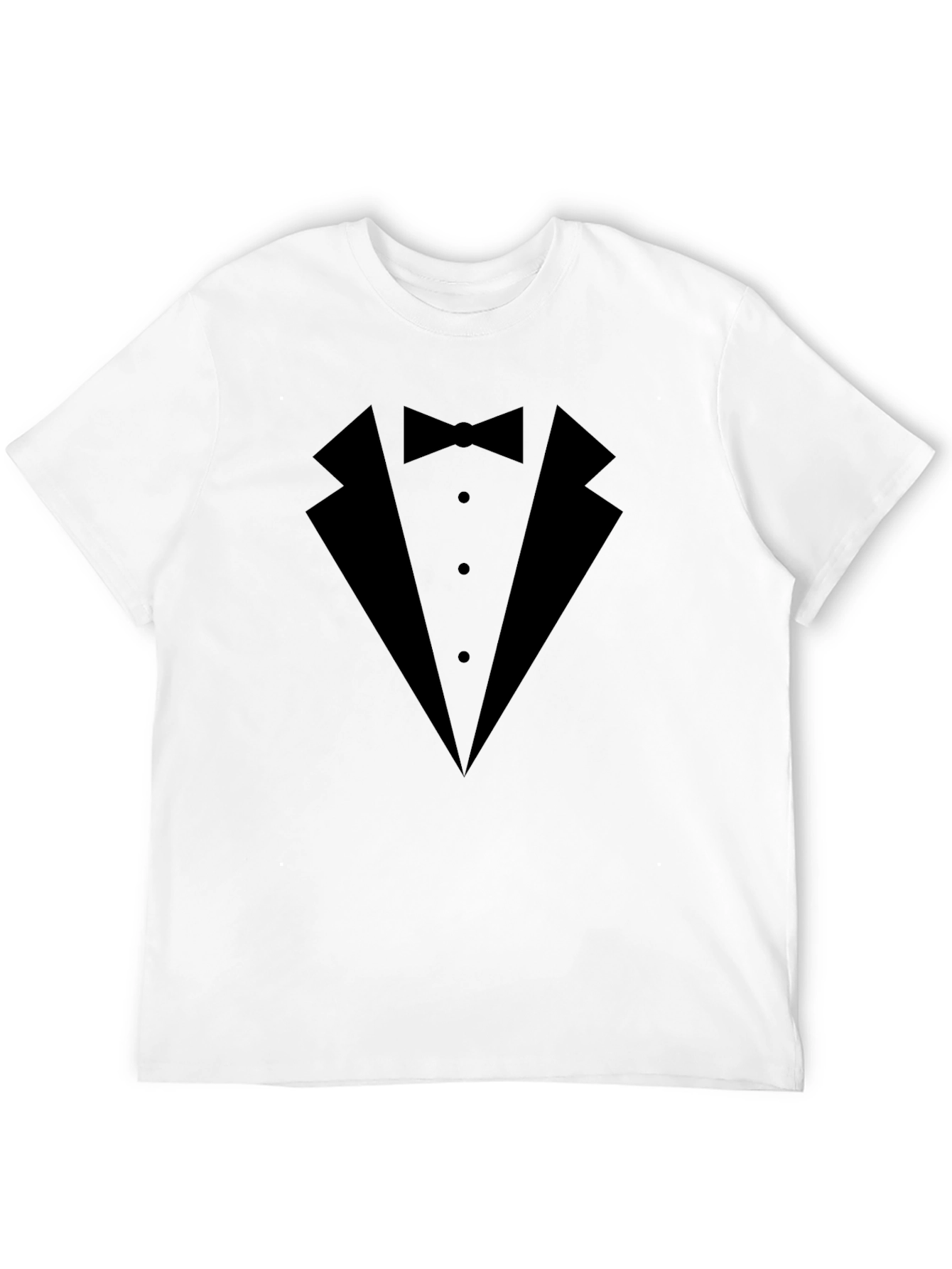 Black Tuxedo T-Shirt - Formal Fun, Black Tee view 12