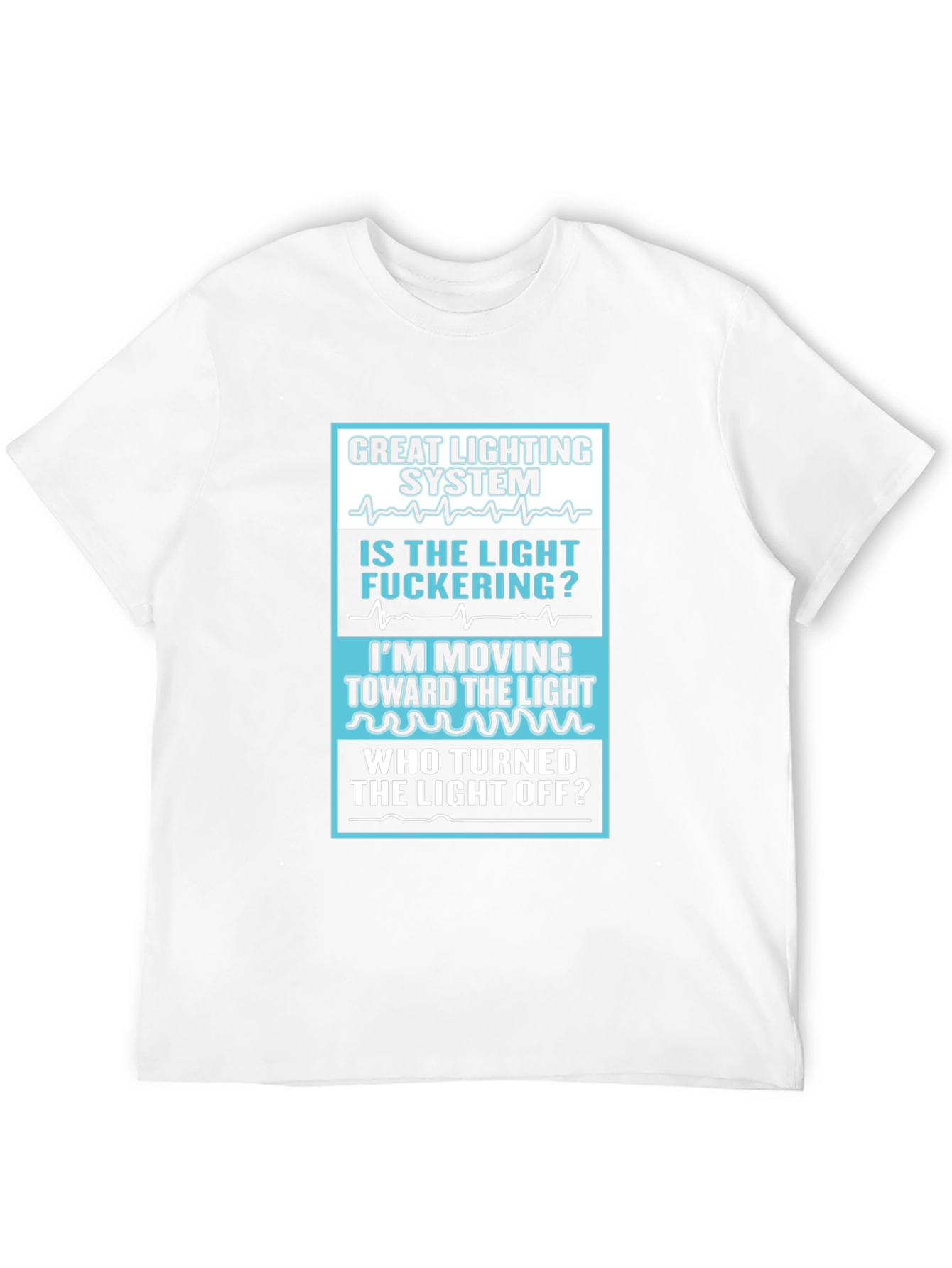 Black Great Lighting System T-Shirt view 12