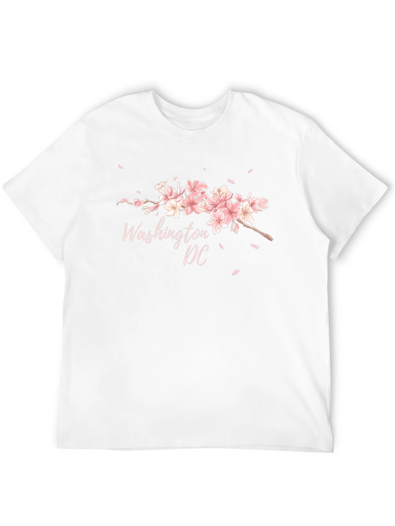Black Washington DC Cherry Blossom Graphic T-Shirt view 12