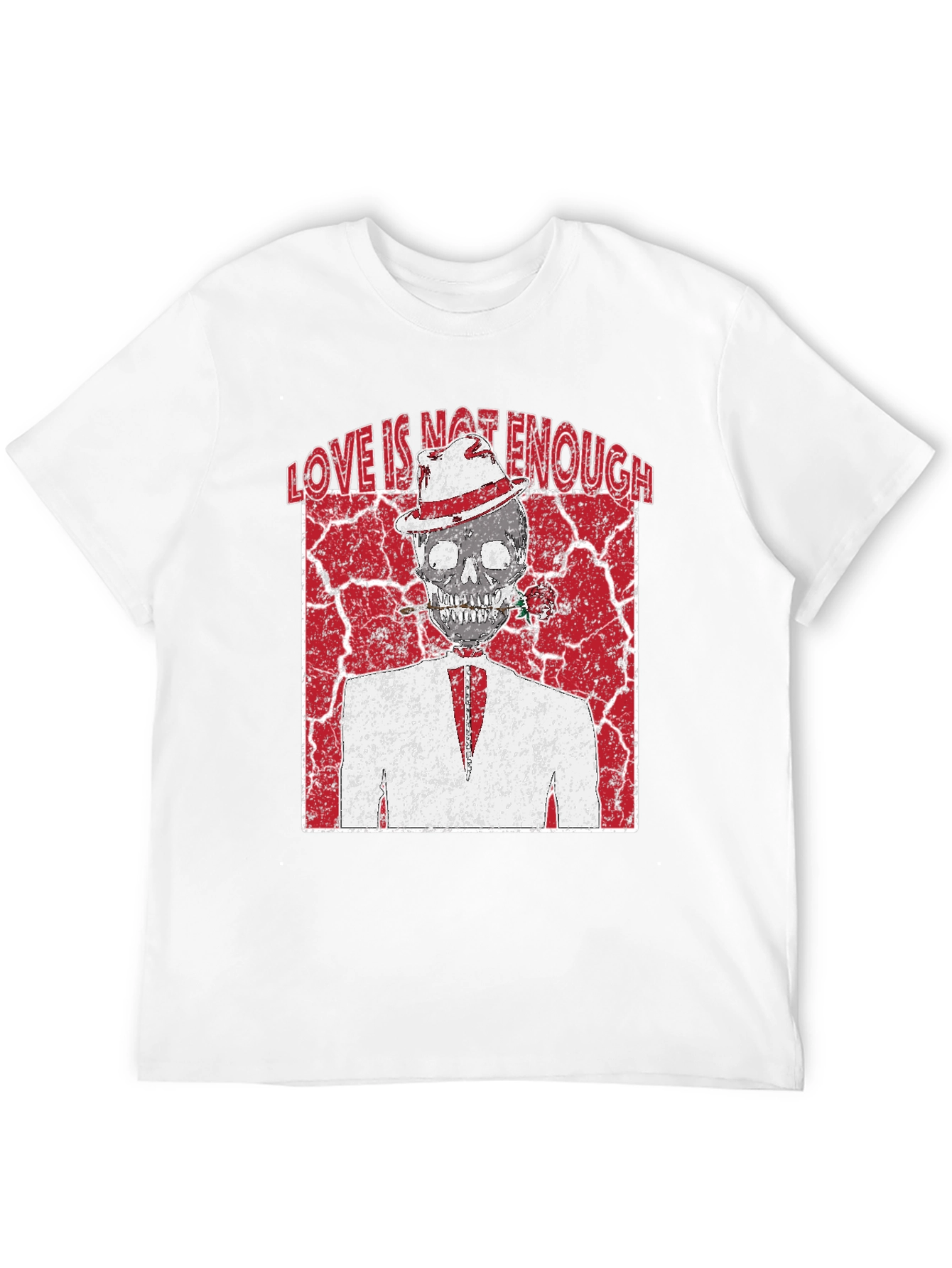 Love is Not Enough T-Shirt Skeleton Graphic Tee - 12