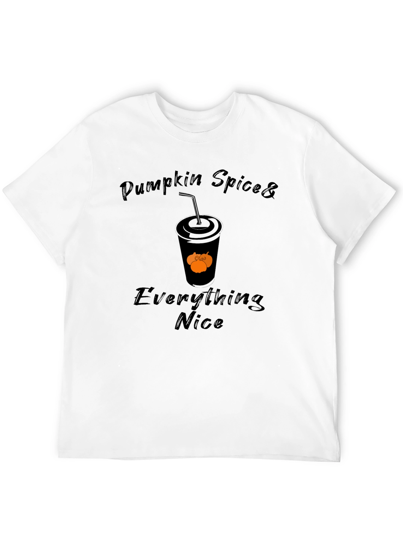Black Pumpkin Spice & Everything Nice T-Shirt view 12