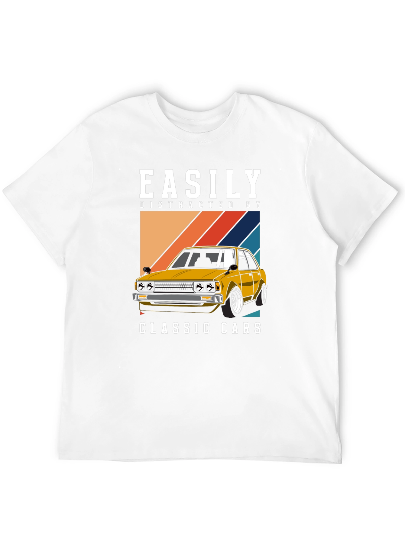 Easily Distracted Classic Cars Graphic Tee - 12