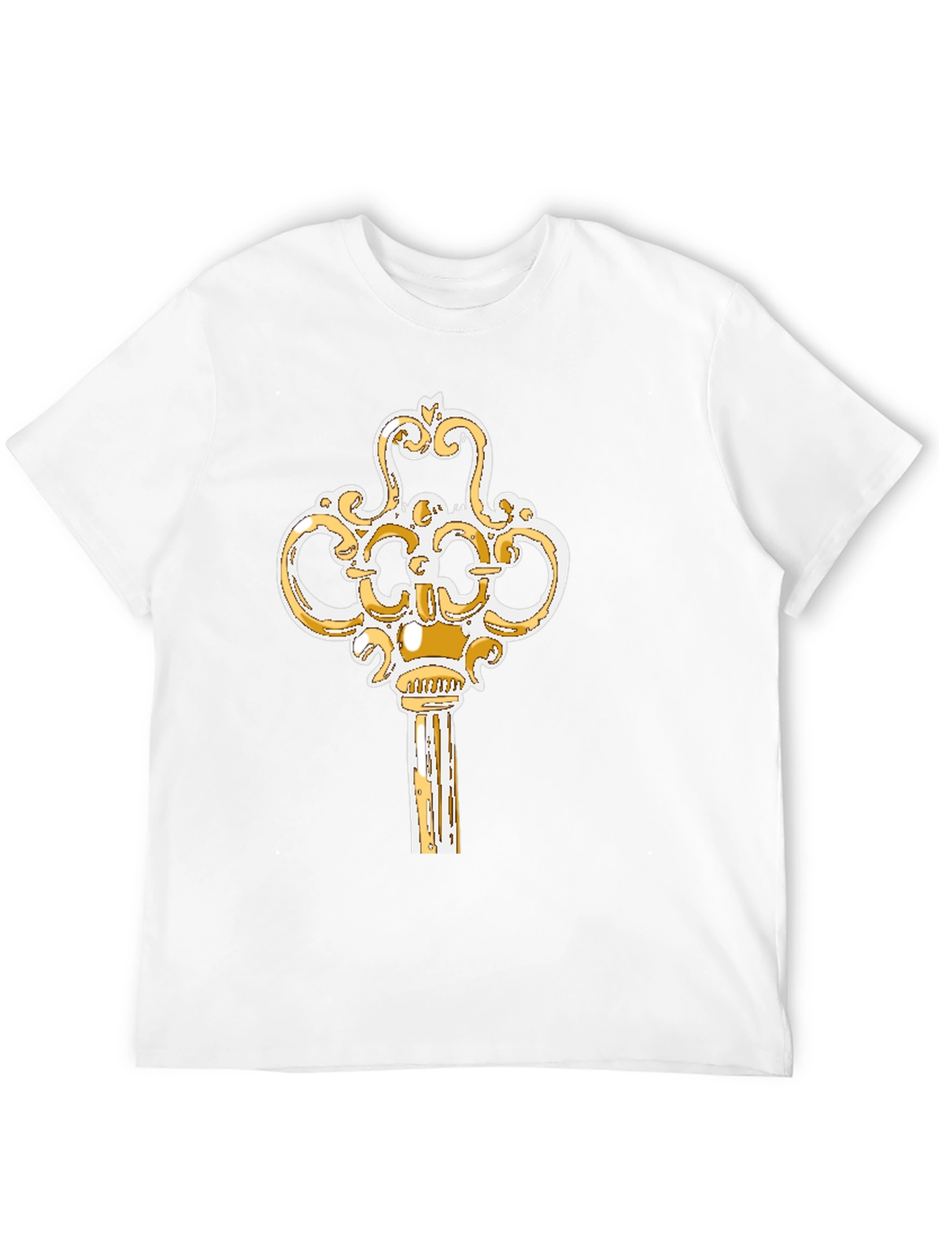 Black Vintage Key Graphic T-Shirt view 12