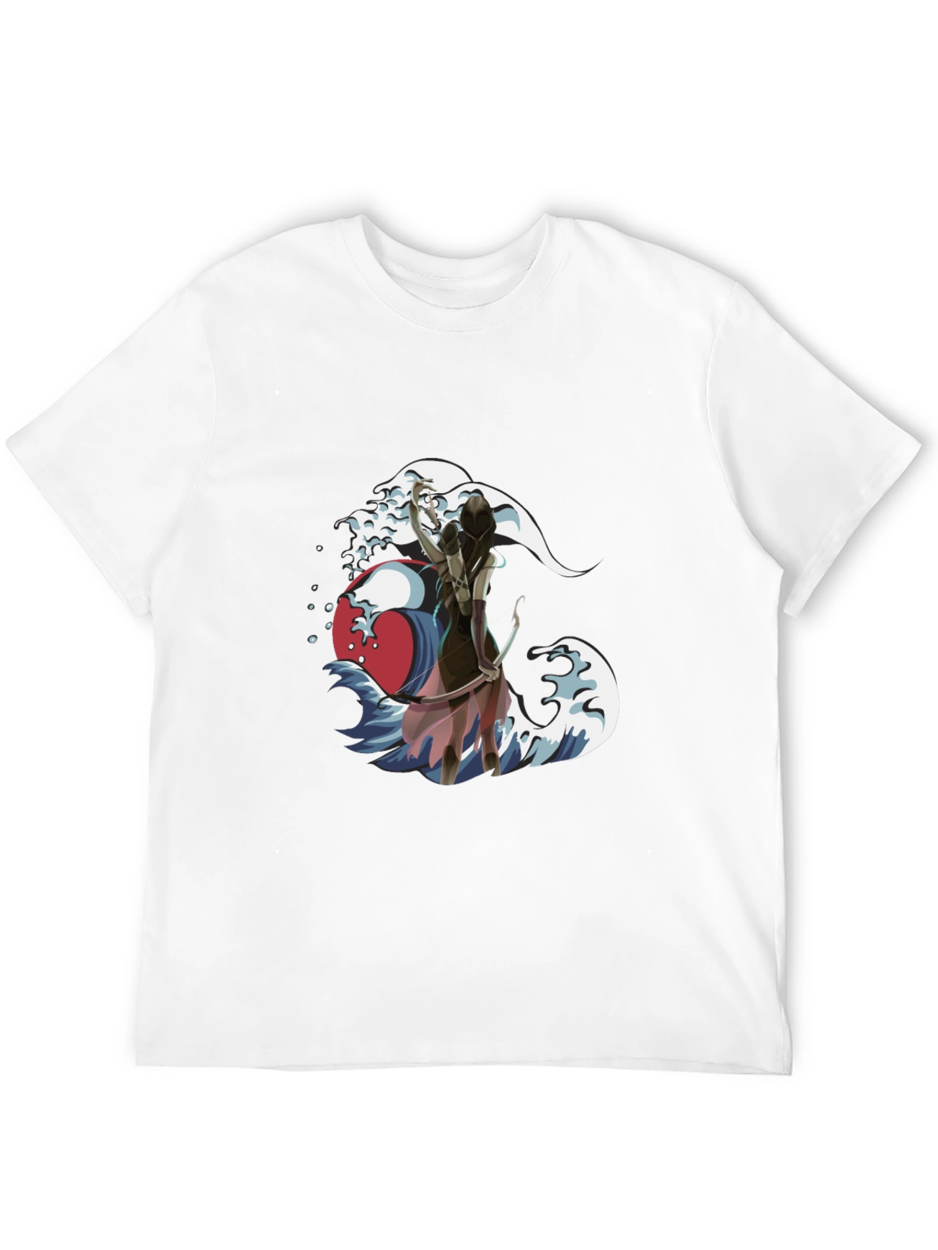 Black Wave Archer Graphic Tee - Unique Design! view 12