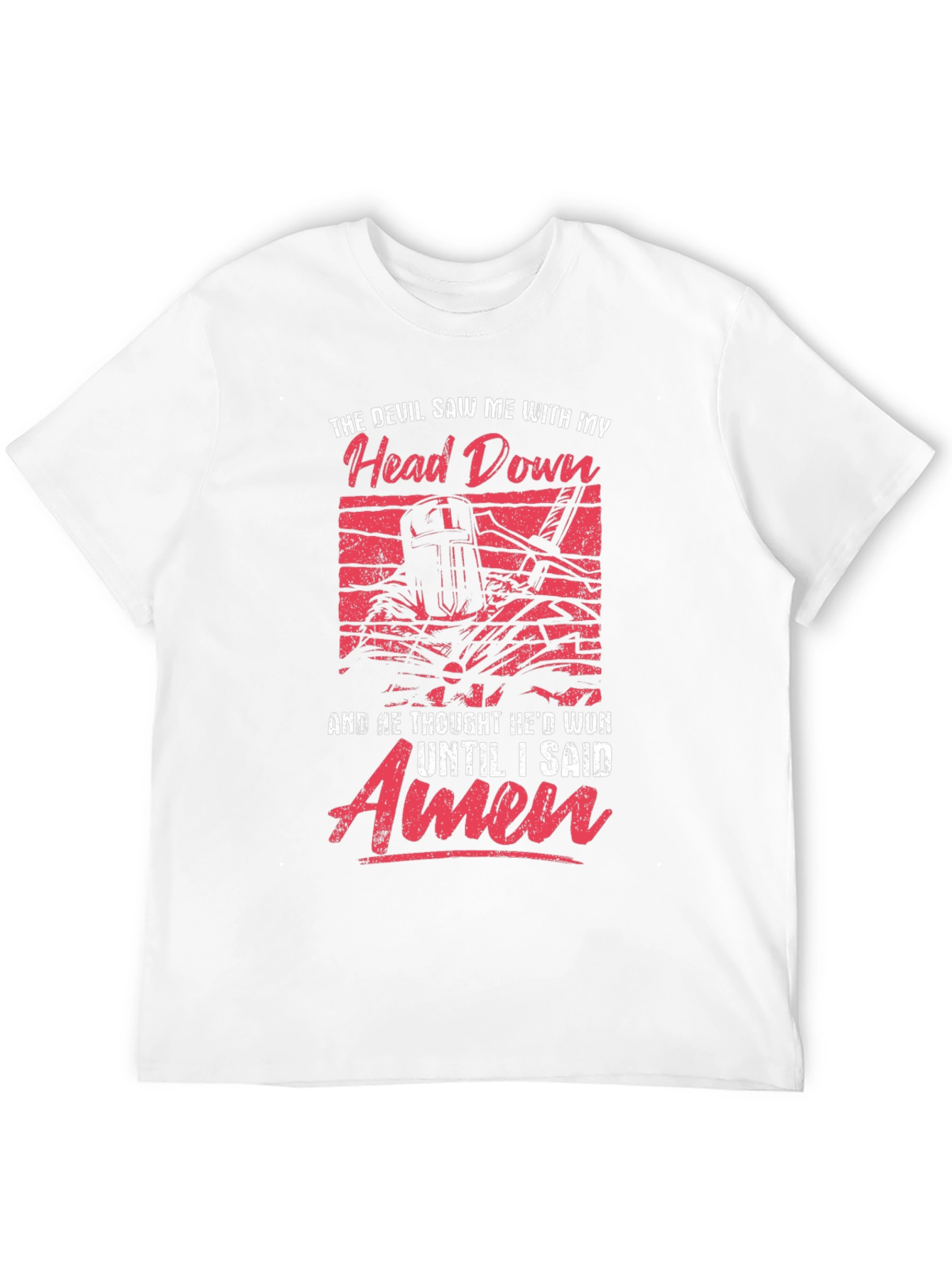 Black The Devil Saw Me With My Head Down T-Shirt view 12