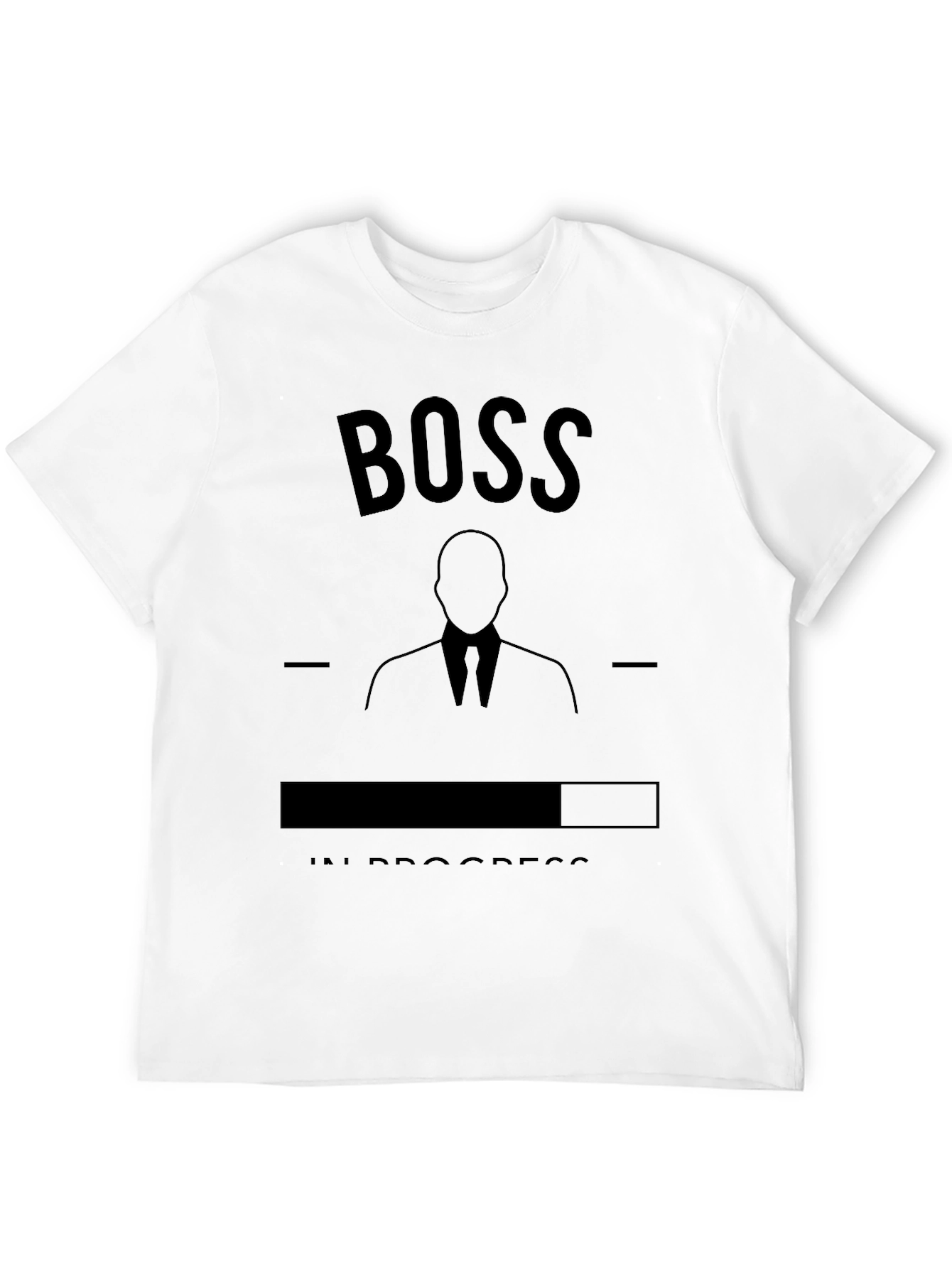 Black Boss In Progress Black T-Shirt view 12