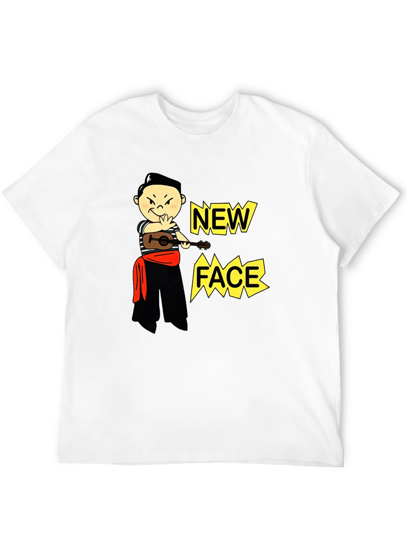 Black New Face Graphic Tee - Unique Design view 12
