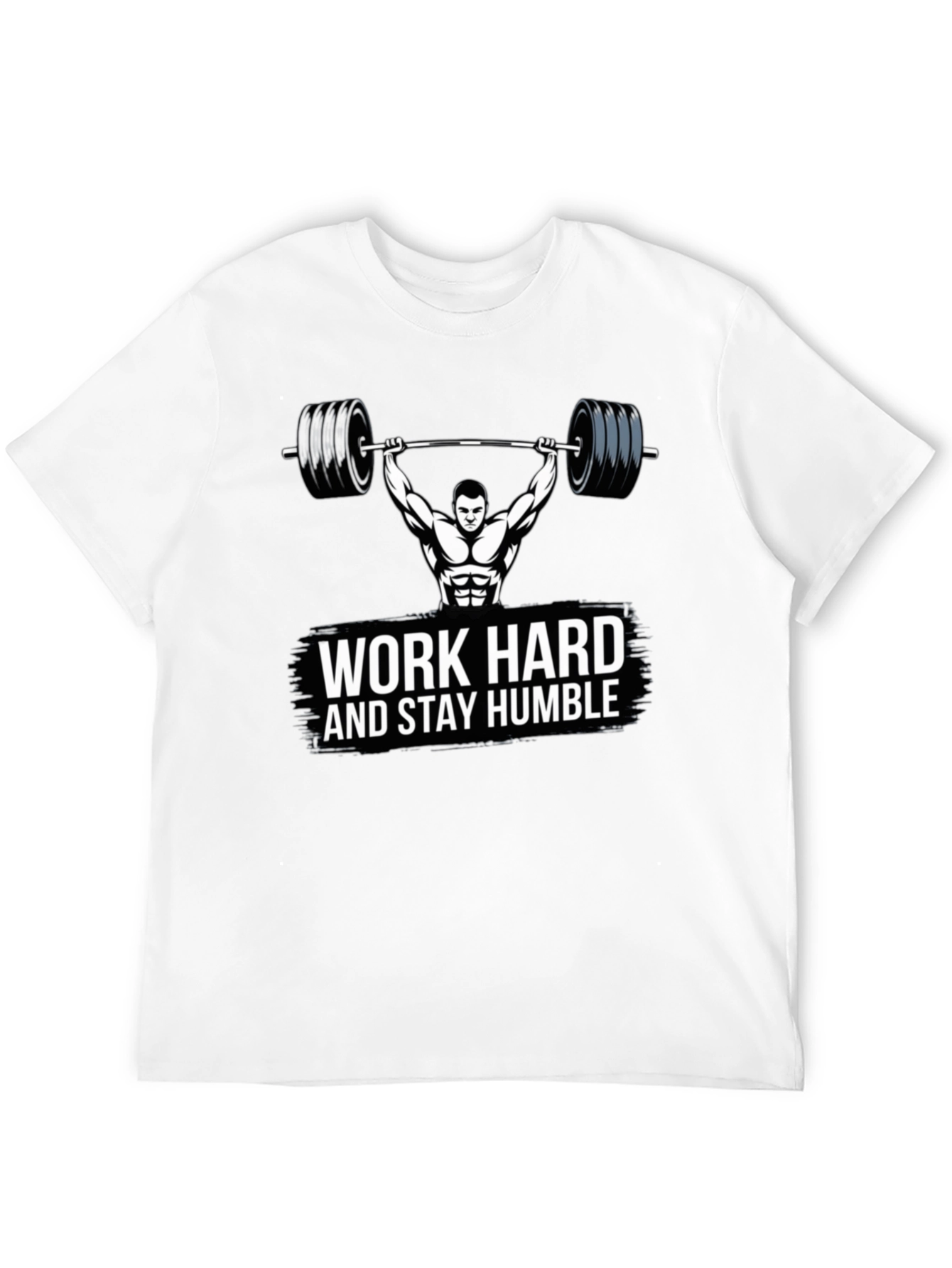 Black Work Hard & Stay Humble Gym T-Shirt view 12