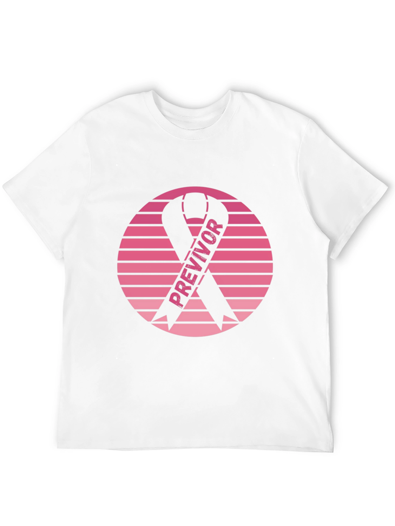 Black Previvor Ribbon Graphic Tee - Breast Cancer Awareness view 12