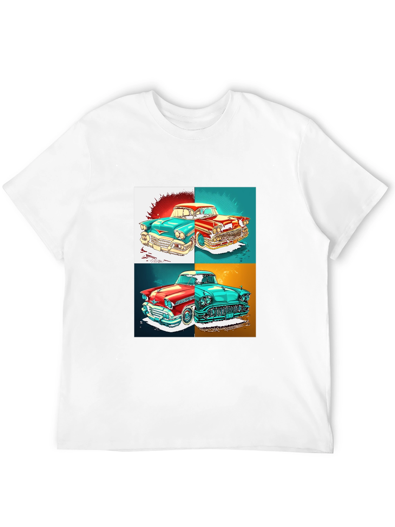 Black Classic Car Graphic T-Shirt - Retro Automotive Style view 12