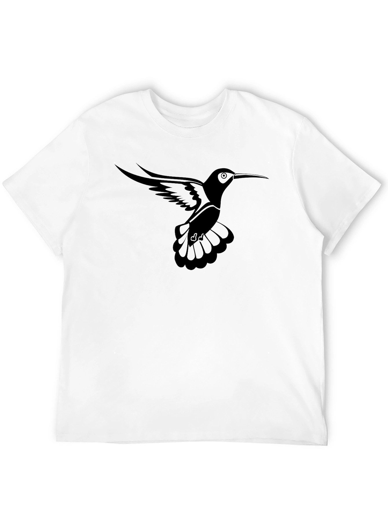 Black Hummingbird Graphic Tee - Men's Black T-Shirt view 12